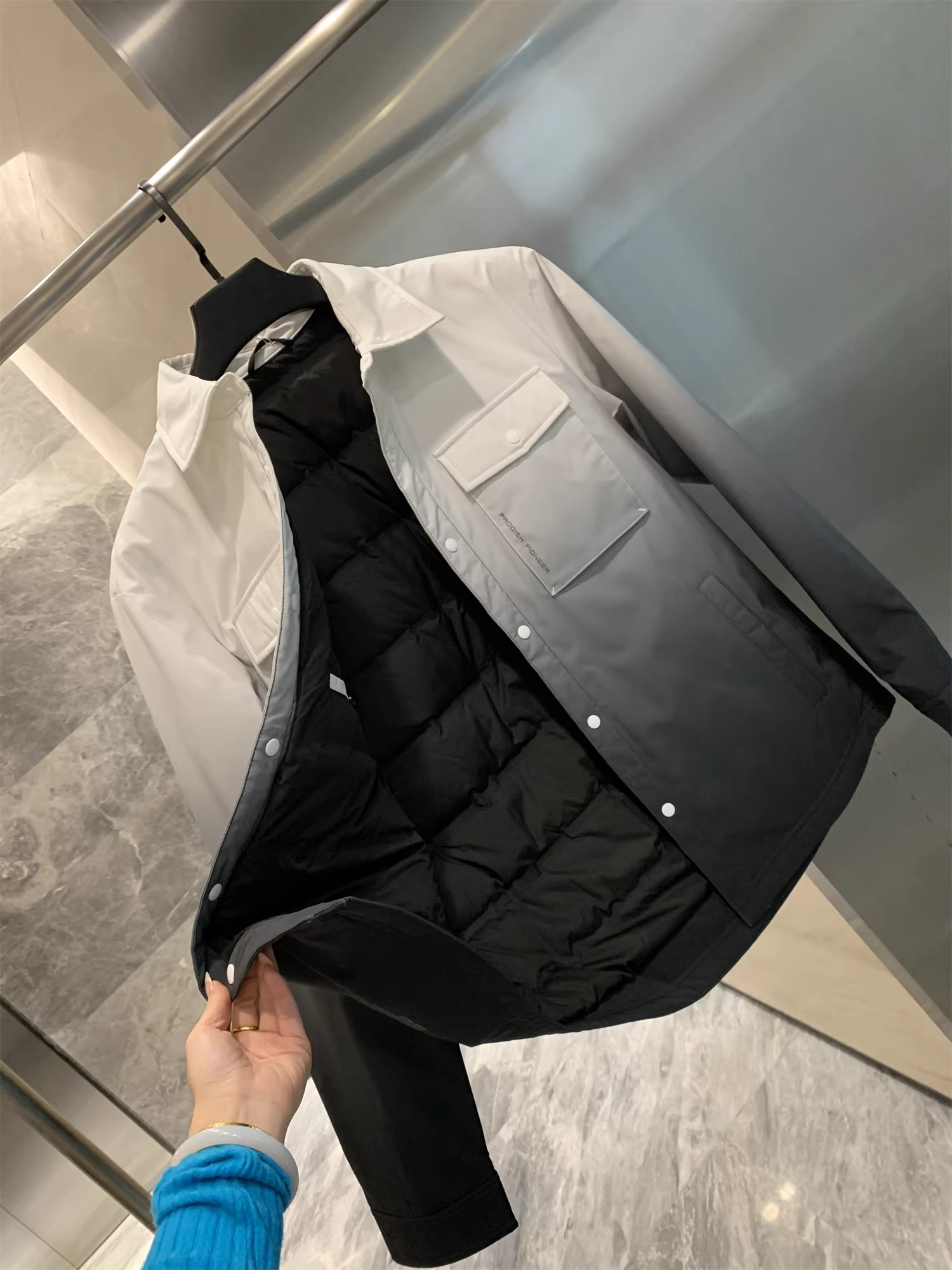 Don Quixote H series gradient series! 90% lông vịt! Áo khoác nam mùa đông kiểu dáng thường ngày, thời trang