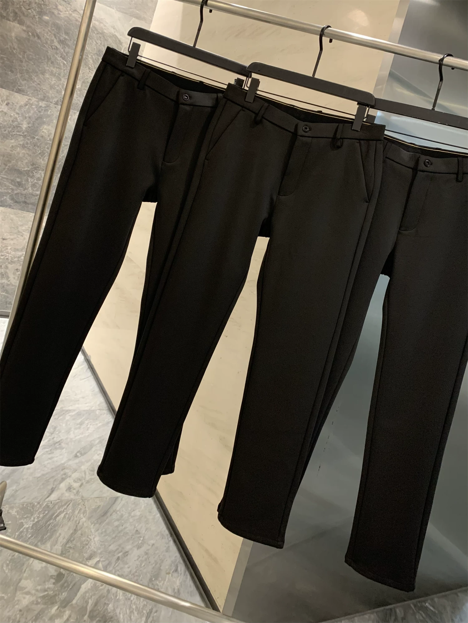 Don Quixote Aerospace Grade Aerogel 3D Down! Quần âu nam dày dặn lót lông cừu mùa thu đông