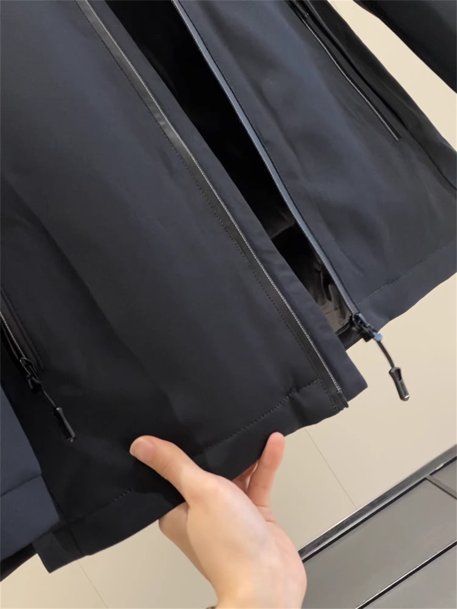 Don Quixote Luojia Chuyuan! Áo khoác lông vũ có mũ trùm đầu, lót bông, mùa đông, 90% lông vũ trắng!