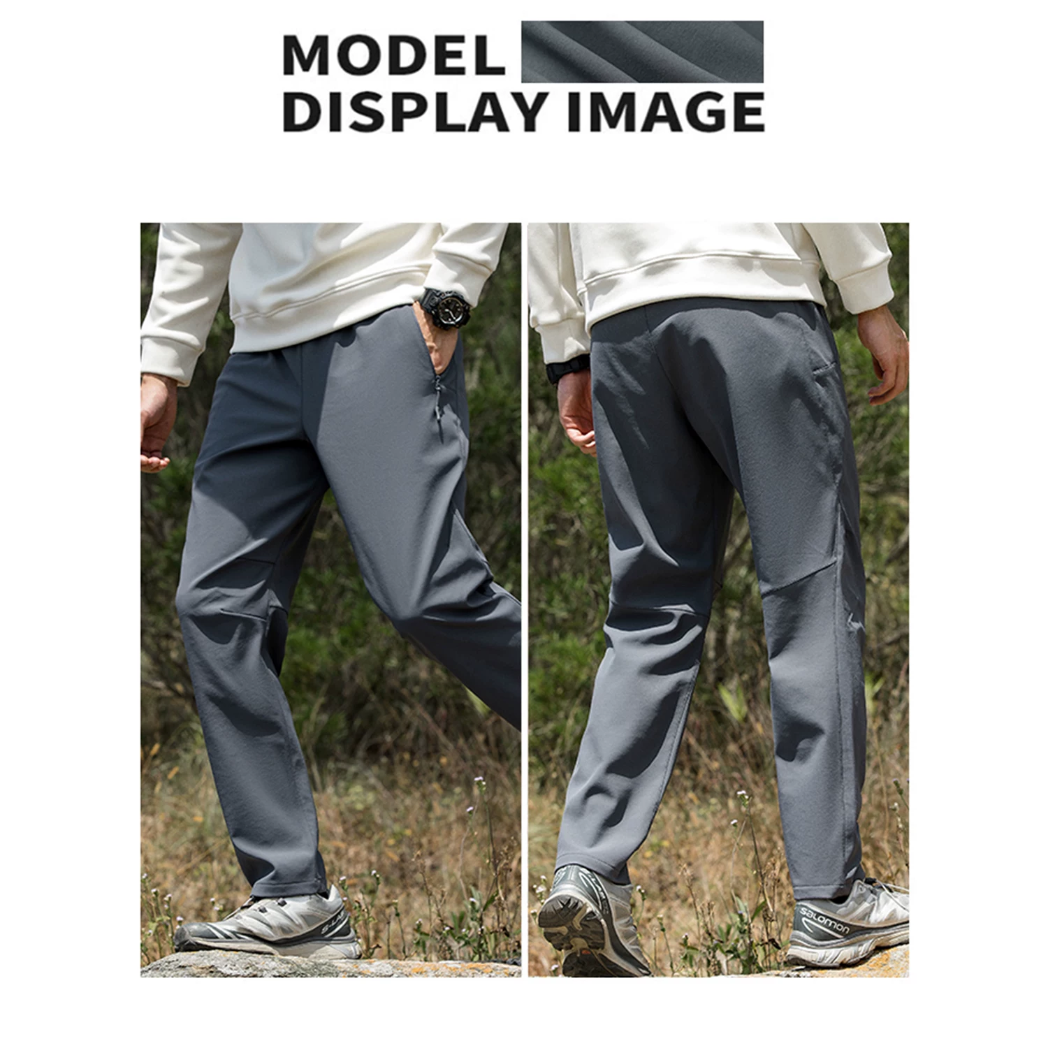 Đông Quyết! Quần dài thể thao ngoài trời mùa thu đông, chống tĩnh điện, chống gió, kiểu dáng thường ngày dành cho nam