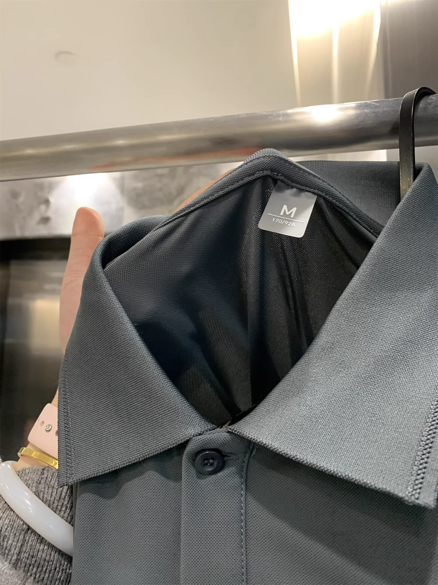 Don Quixote Công nghệ tuyệt vời! Áo sơ mi polo ngắn tay đa năng, thoáng khí, thân thiện với da, màu trơn dành cho cặp đôi mùa hè