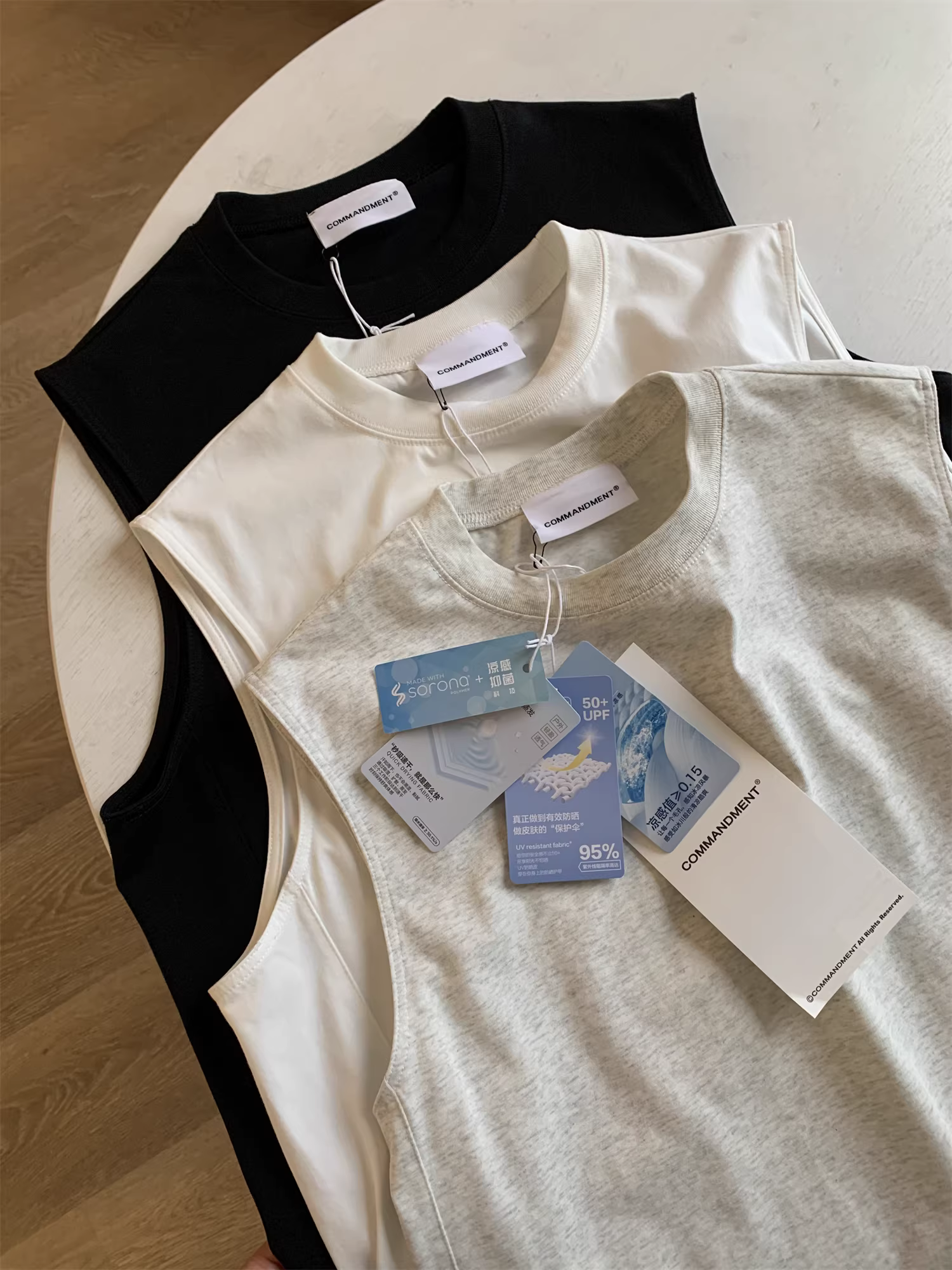 Don Quixote Heavyweight 240g Sorona Làm mát nhanh khô thoáng khí! Áo ba lỗ thể thao mùa hè dành cho nam