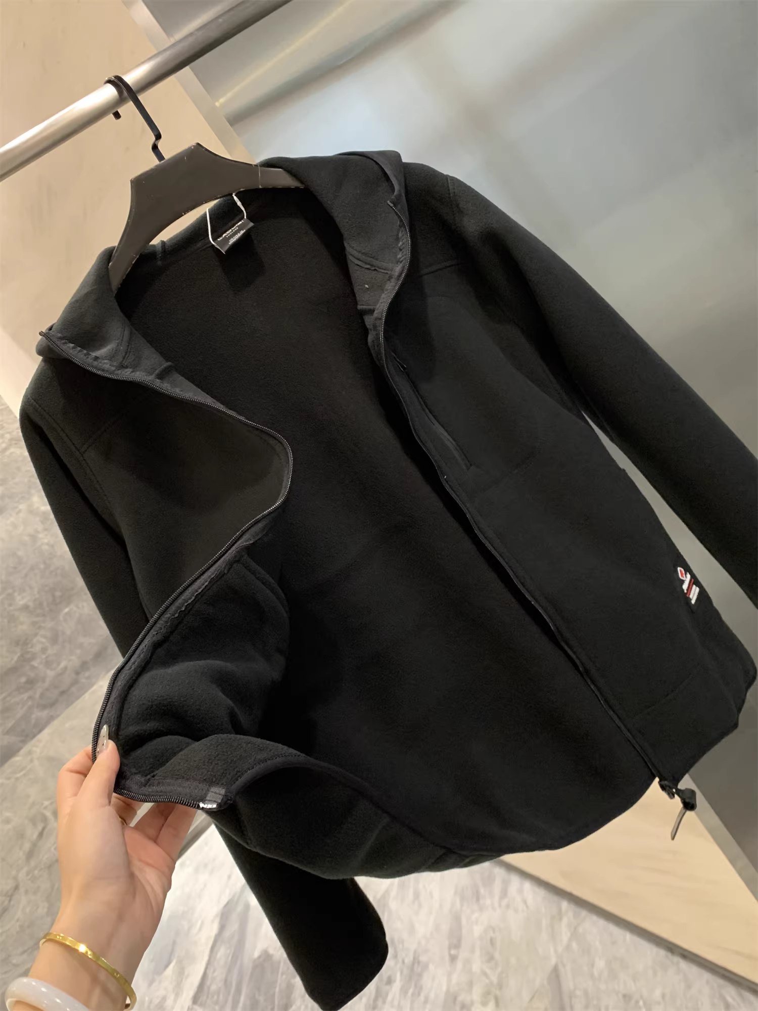 Đồ bảo hộ lao động kiểu Đức Don Quixote! Chất liệu lông cừu dày 700G! Áo khoác có mũ trùm đầu dày dặn, ấm áp, lót lông cừu mùa thu đông.