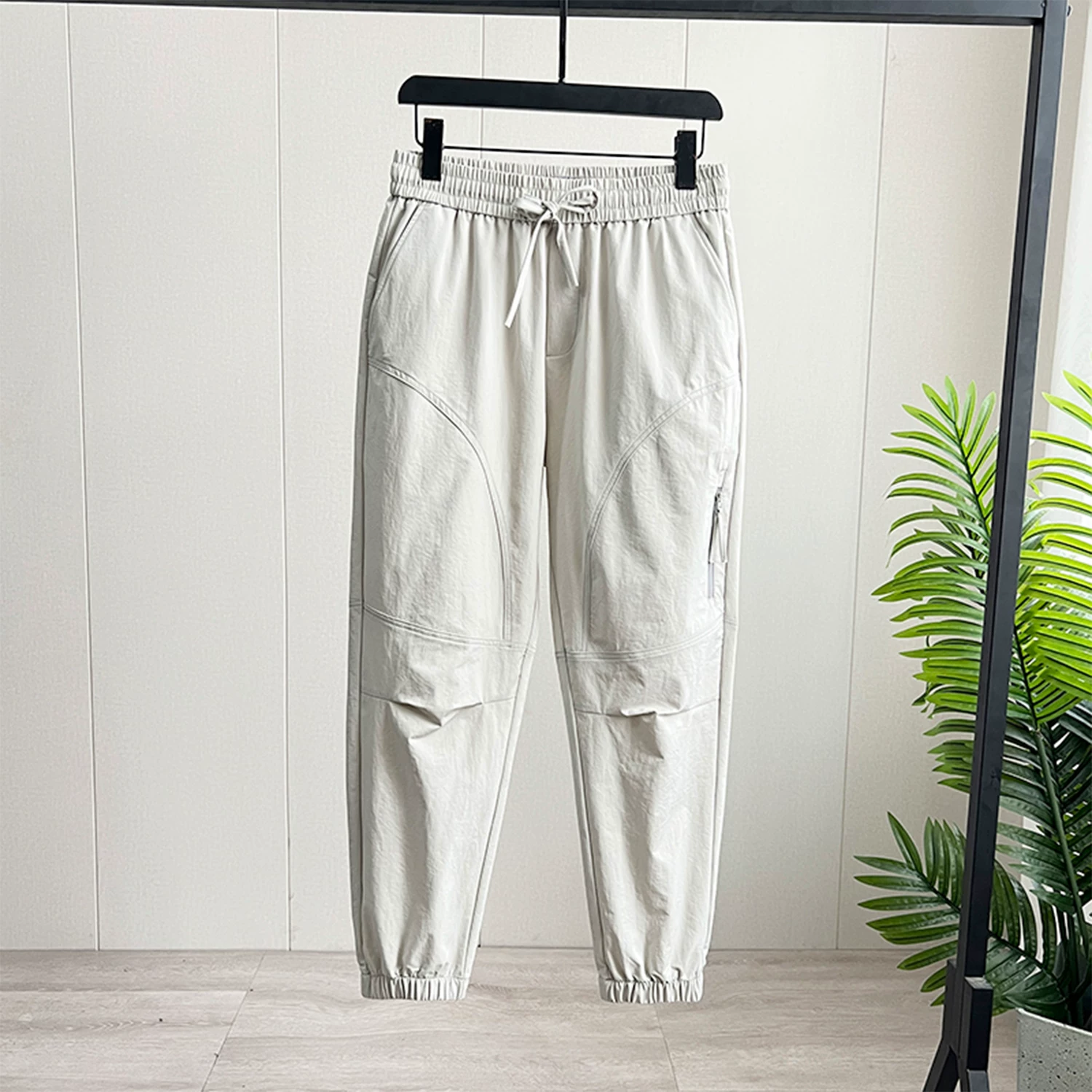 Don Quixote cắt 3D! Phong cách thời trang chức năng theo phong cách núi non! Quần dài có dây rút eo co giãn thoáng khí mùa hè dành cho nam.