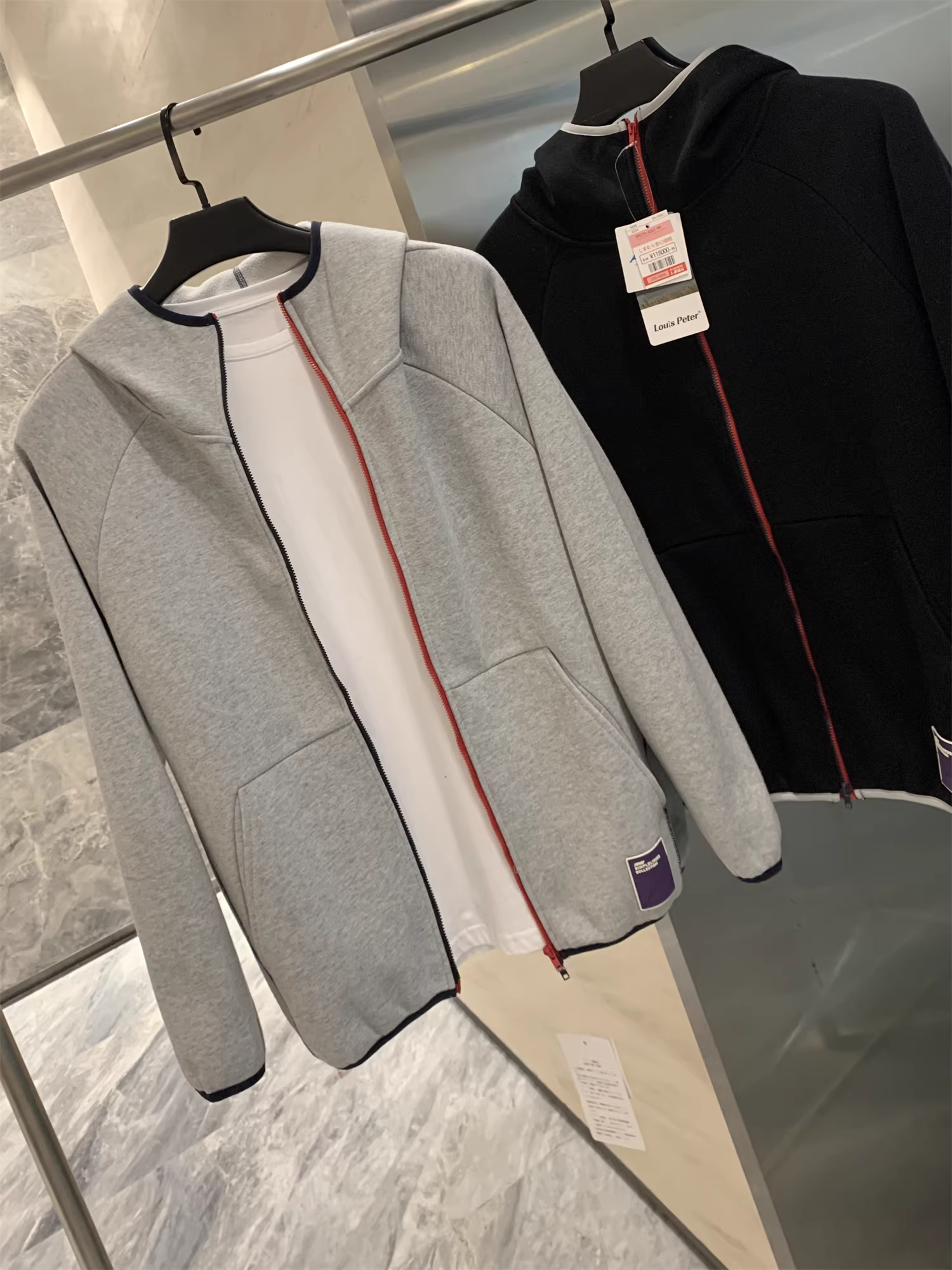 Dòng thiết kế Nhật Bản của Don Quixote! Chất liệu cotton đã qua xử lý! Áo khoác có mũ trùm đầu, khóa kéo, phối màu dành cho nam mùa xuân và mùa thu.