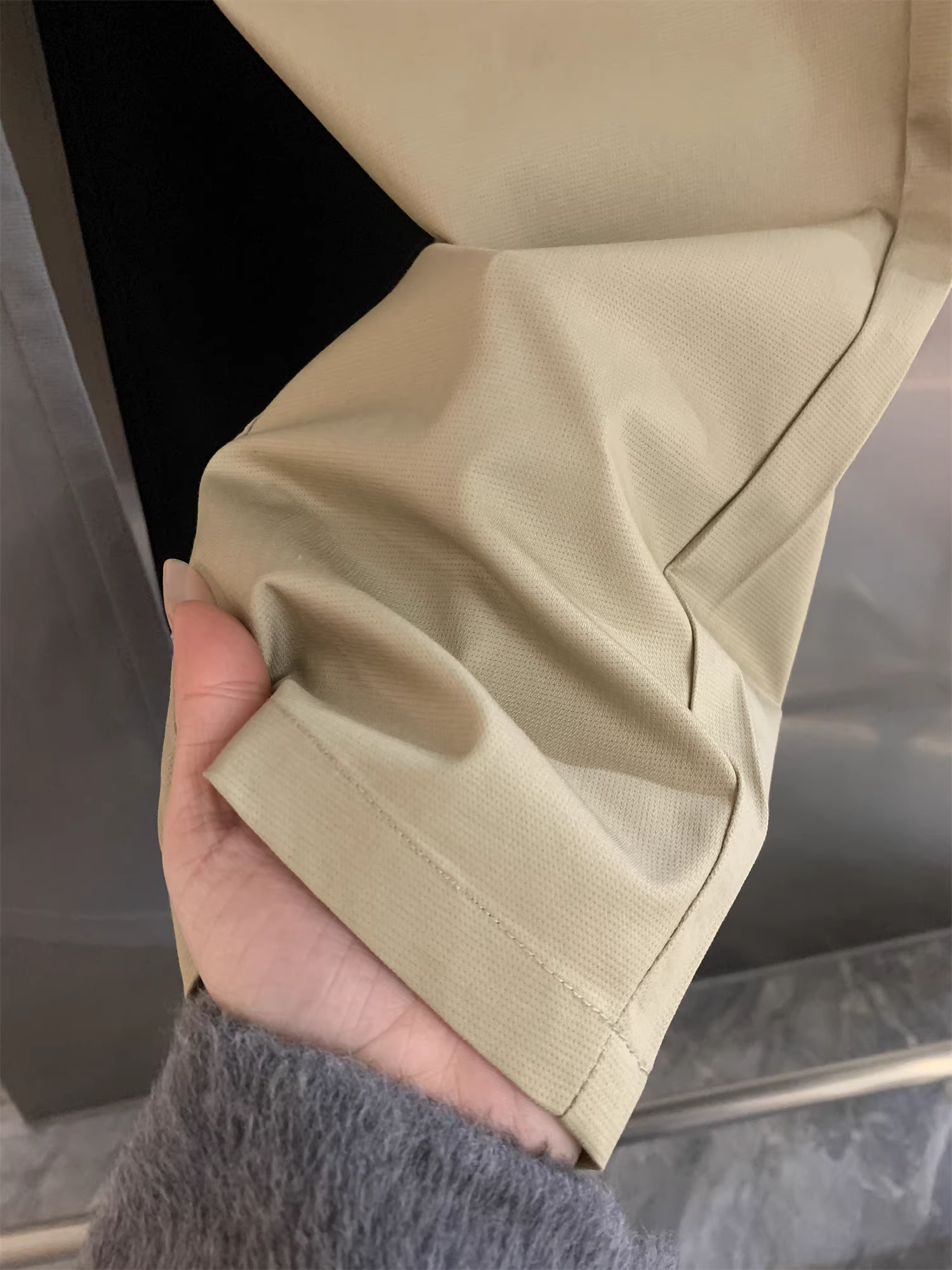 Dòng sản phẩm sợi tre Don Quixote! Thoáng khí và co giãn bốn chiều! Quần âu nam ống đứng màu trơn đa năng.