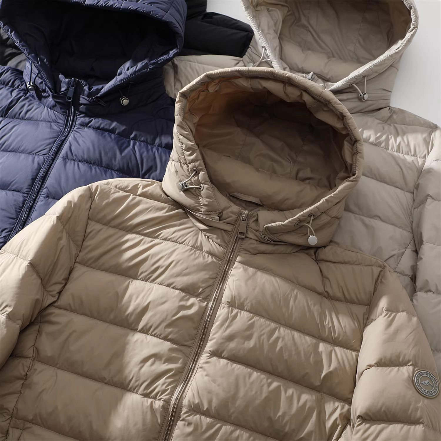 Dòng áo khoác lông cừu nhẹ và ấm Don Quixote! 90% lông vũ vịt! Áo khoác lông vũ có mũ trùm đầu tháo rời, giữ ấm mùa đông dành cho nam