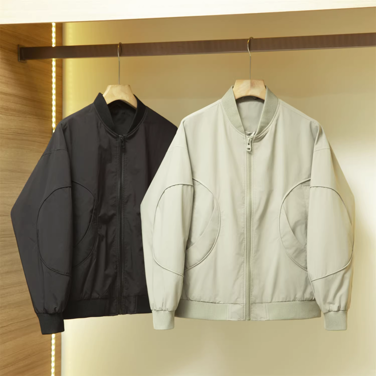 Dòng thiết kế của Don Quixote dành cho người Mỹ! Dòng máy bay MA1! Áo khoác cổ bóng chày màu trơn, kiểu dáng đơn giản, nhẹ nhàng, thích hợp cho công việc nhẹ nhàng