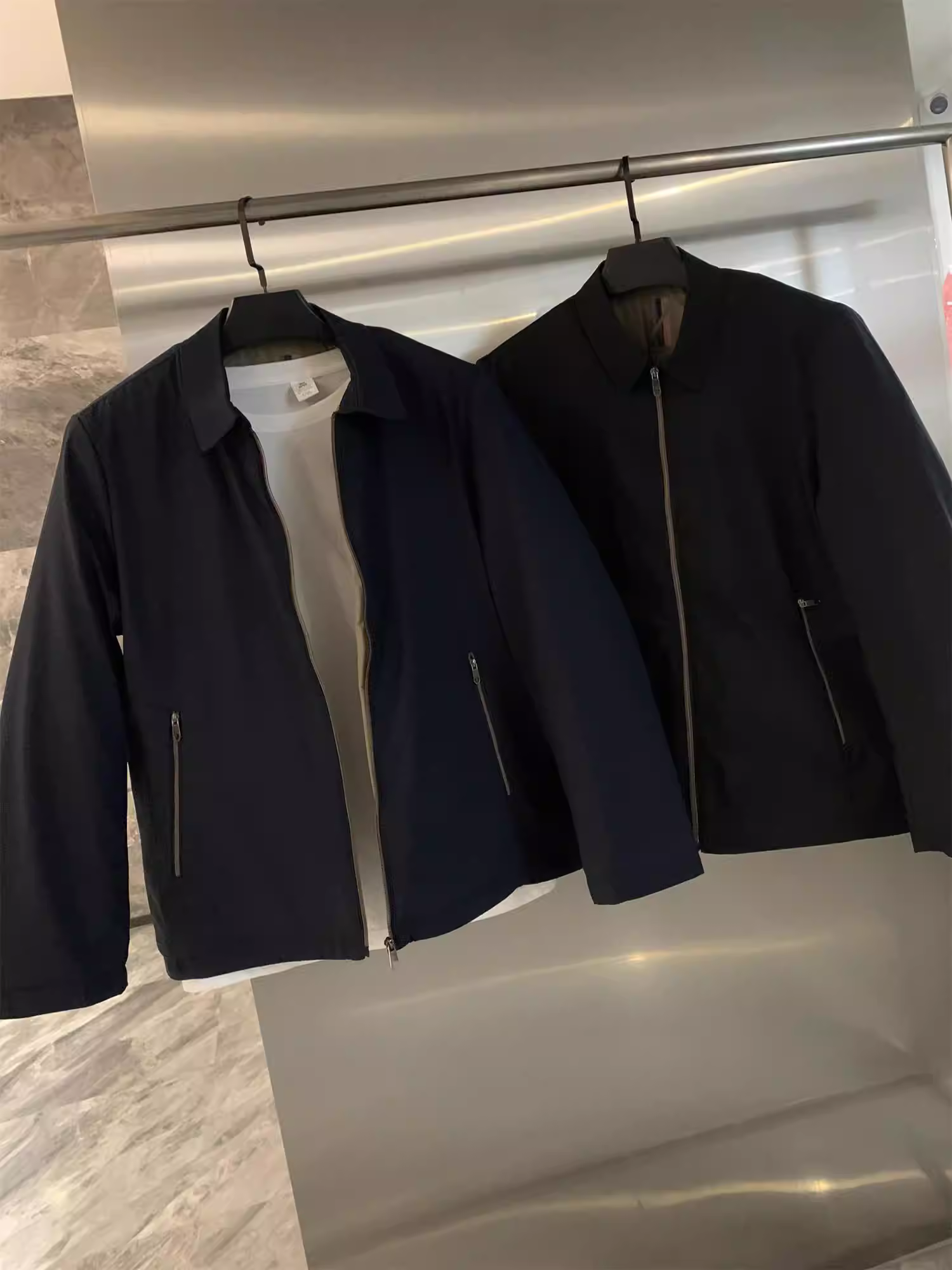 Áo khoác nam Don Quixote Executive Business! Áo khoác mùa thu đông nam lót lông cừu dày dặn giữ ấm, kiểu dáng thời trang, áo khoác thường ngày.