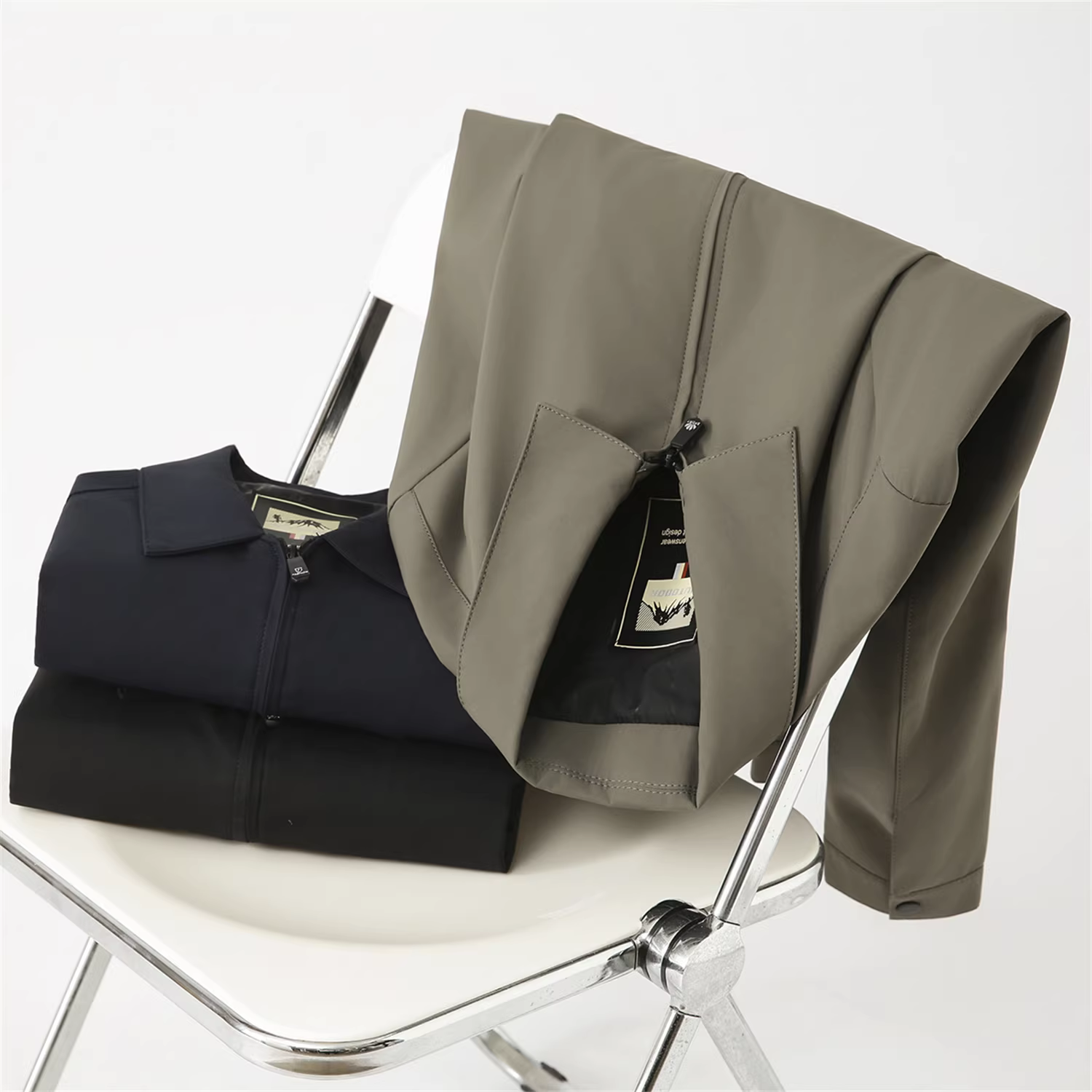 Áo khoác nam Don Quixote dệt cao cấp, kiểu dáng rất thời trang! Áo khoác công sở mùa thu, dáng vest lịch lãm.