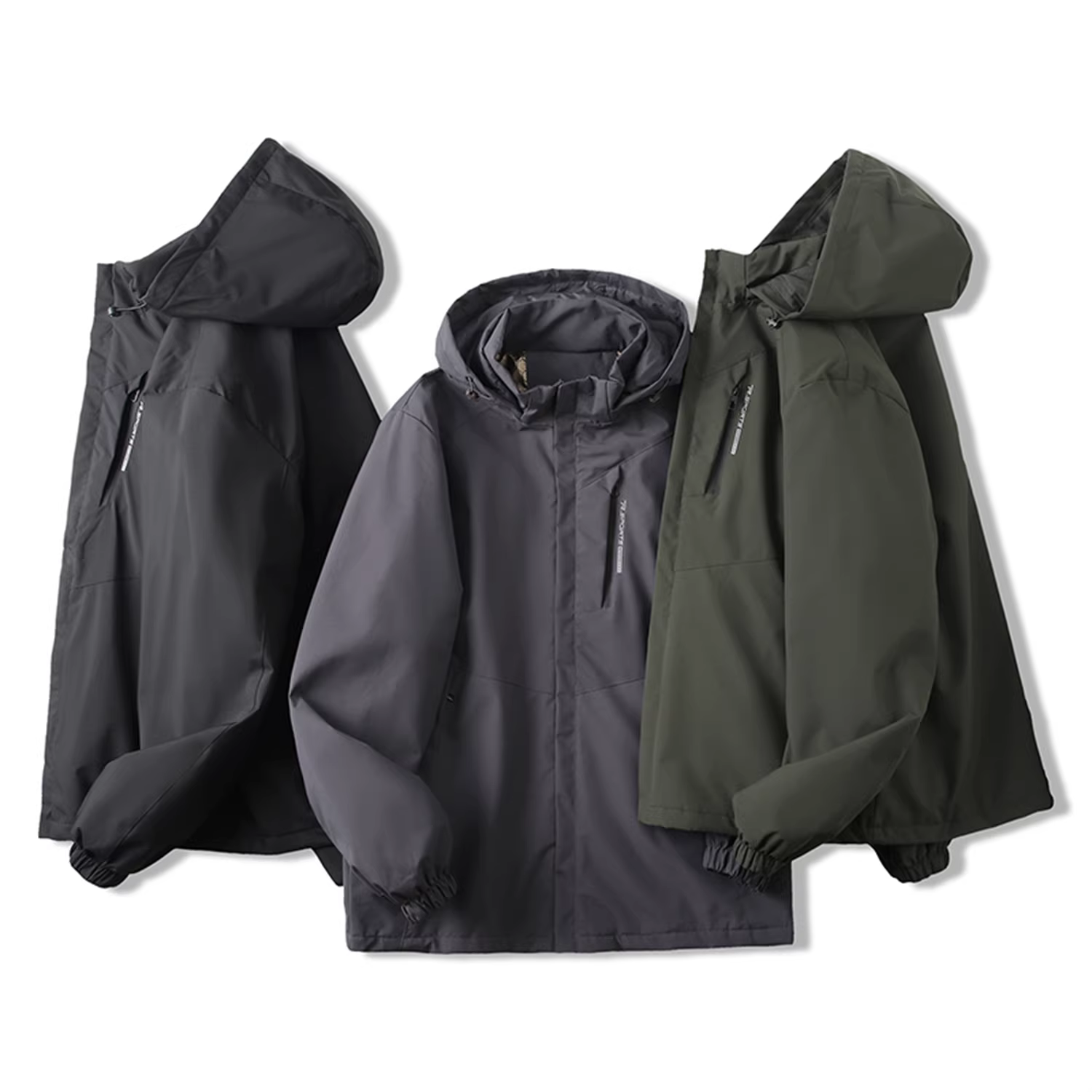 Don Quixote Graphene Inside! Áo khoác cotton có mũ trùm đầu mỏng chống gió và chống thấm nước dành cho nam mùa thu đông.