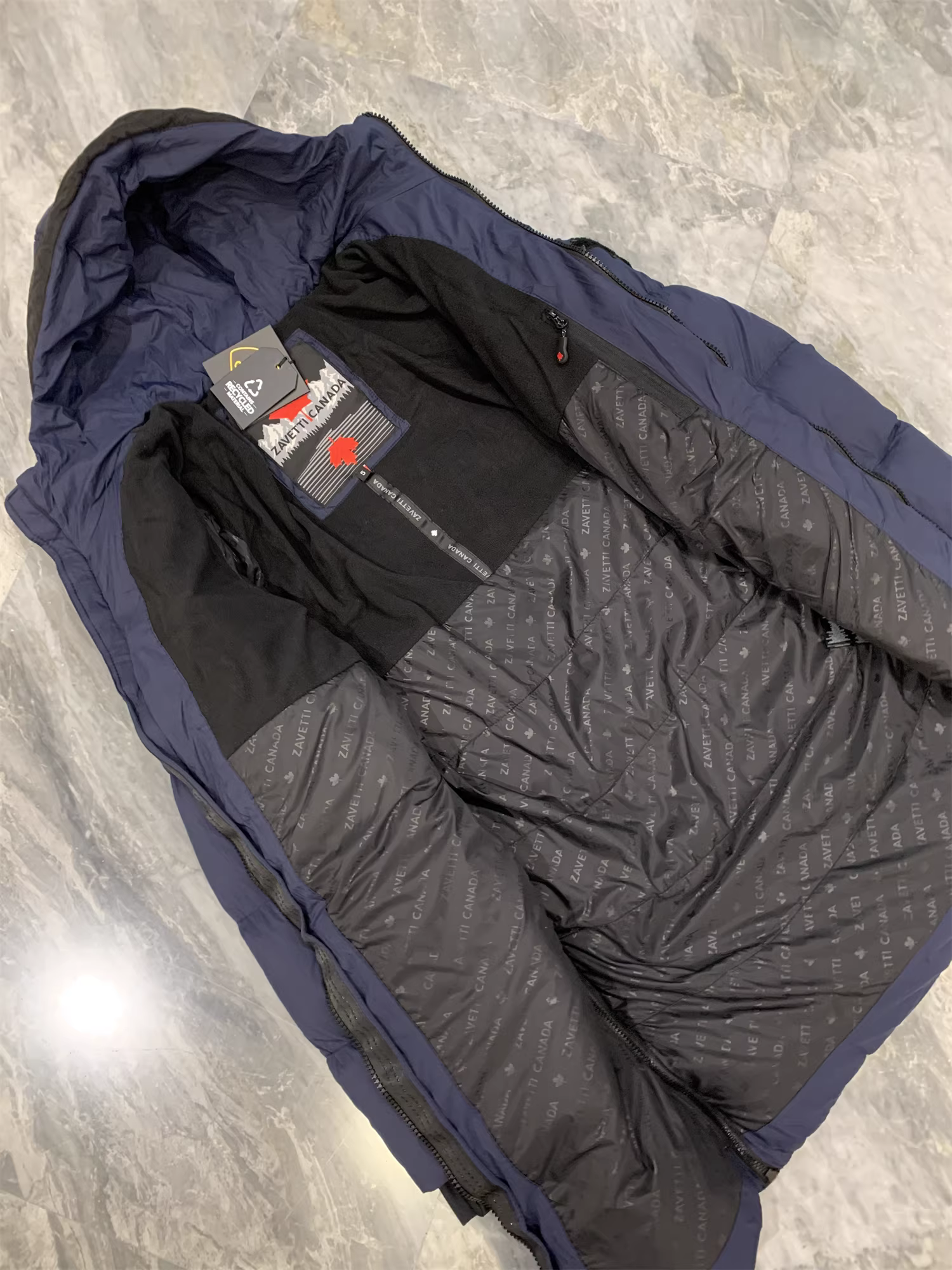 Don Quixote Maple Leaf Chunyuan! Áo khoác cotton có mũ trùm đầu dài vừa phải, dày dặn, ấm áp, chống gió mùa đông dành cho nam giới.