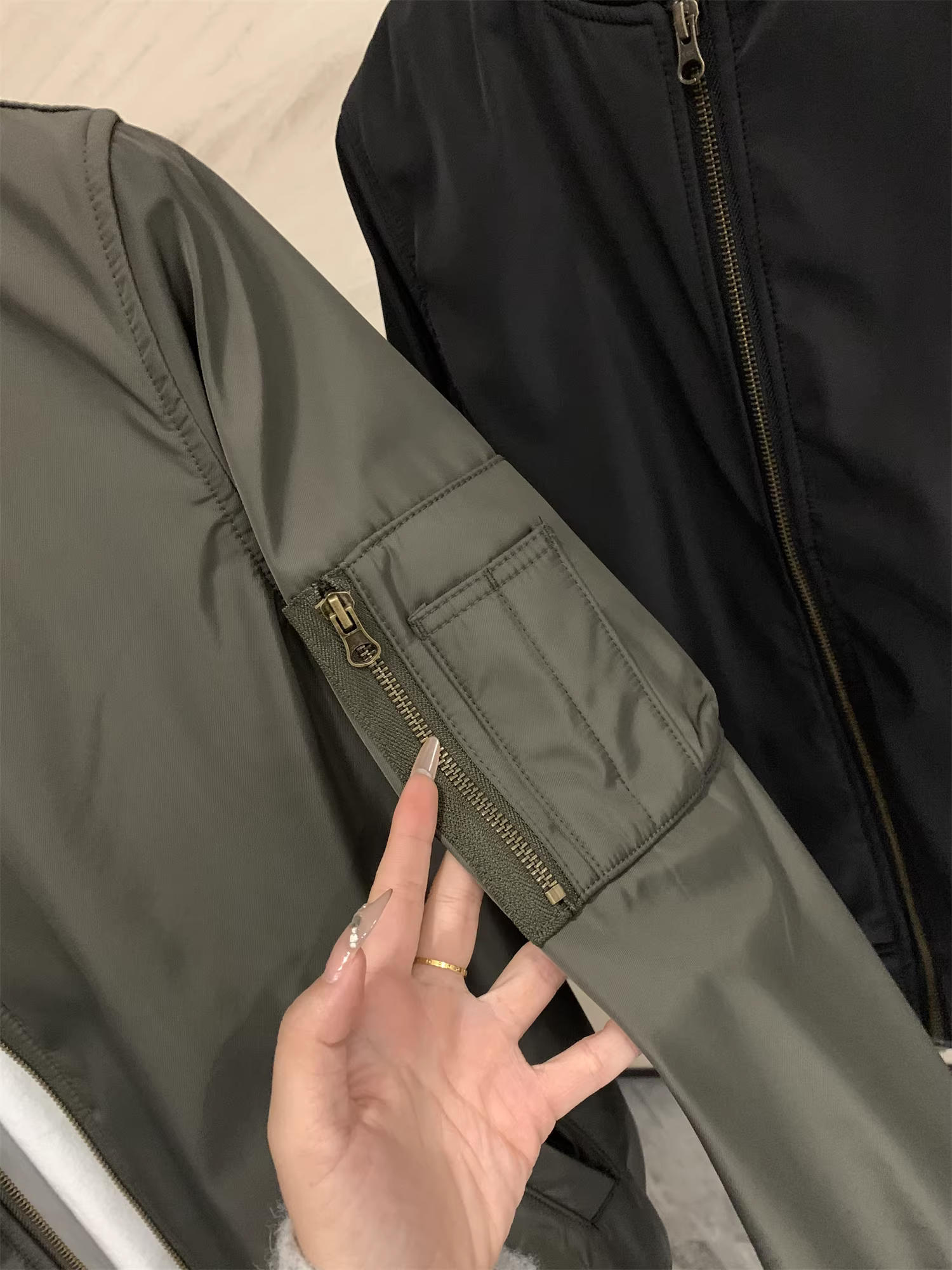 Đảo Don Quixote - Sản phẩm độc quyền! Áo khoác phi công Air Force M1 bằng vải lông tổng hợp giữ ấm +30 độ dành cho nam