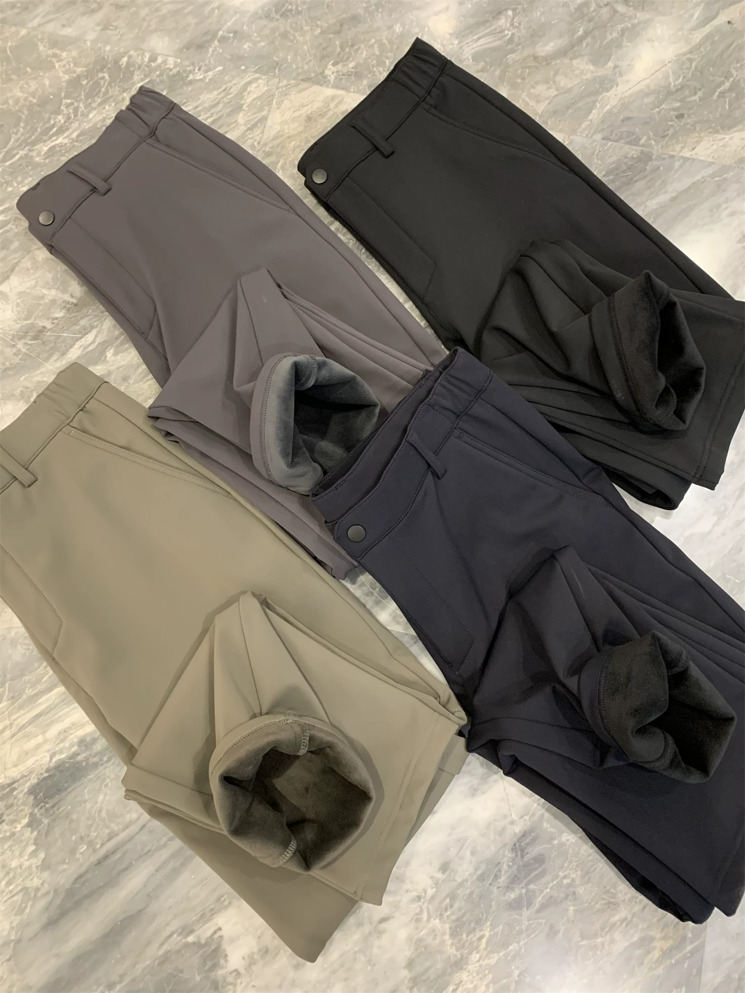 Quần Don Quixote ODM ngoài trời, sản phẩm độc lập! Thiết kế 3D + lớp lót lông cừu tích hợp! Quần âu ống đứng thời trang dành cho nam giới mùa thu đông.