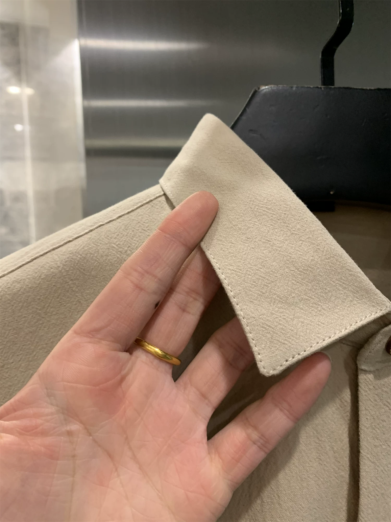 Dòng sản phẩm đa năng Don Quixote! 100% cotton! Áo sơ mi dài tay chất liệu cotton-linen hơi nhăn dành cho nam.