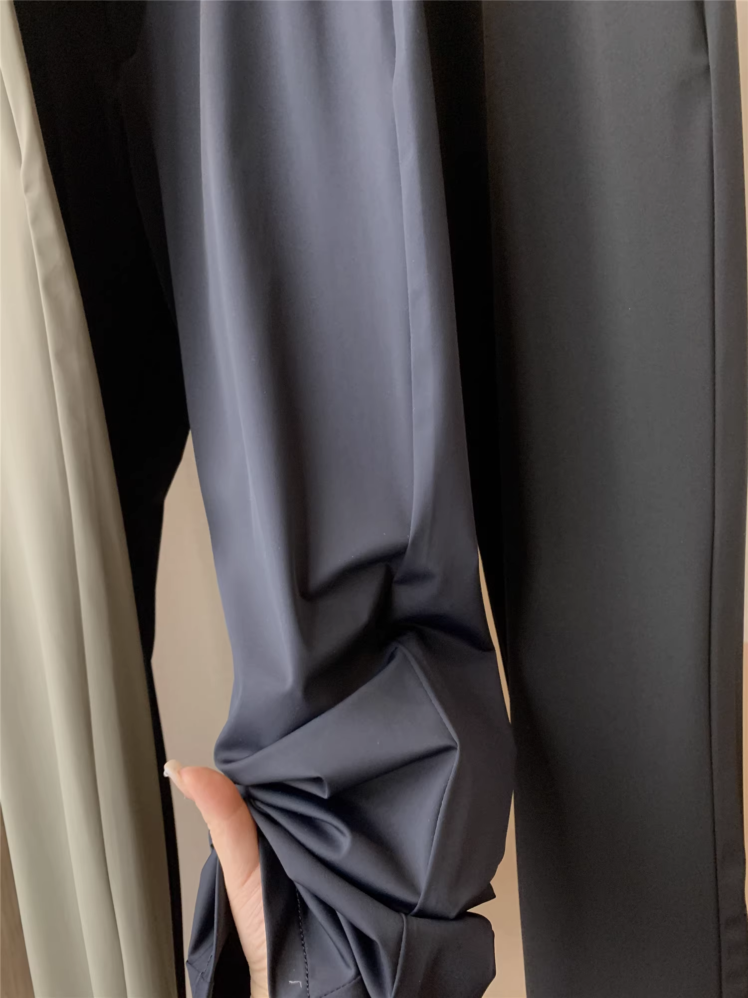 Đơn đặt hàng của Don Quixote Company! Quần dài nam công sở chất liệu lụa sữa mềm mại, thoáng khí, co giãn, mùa xuân/hè