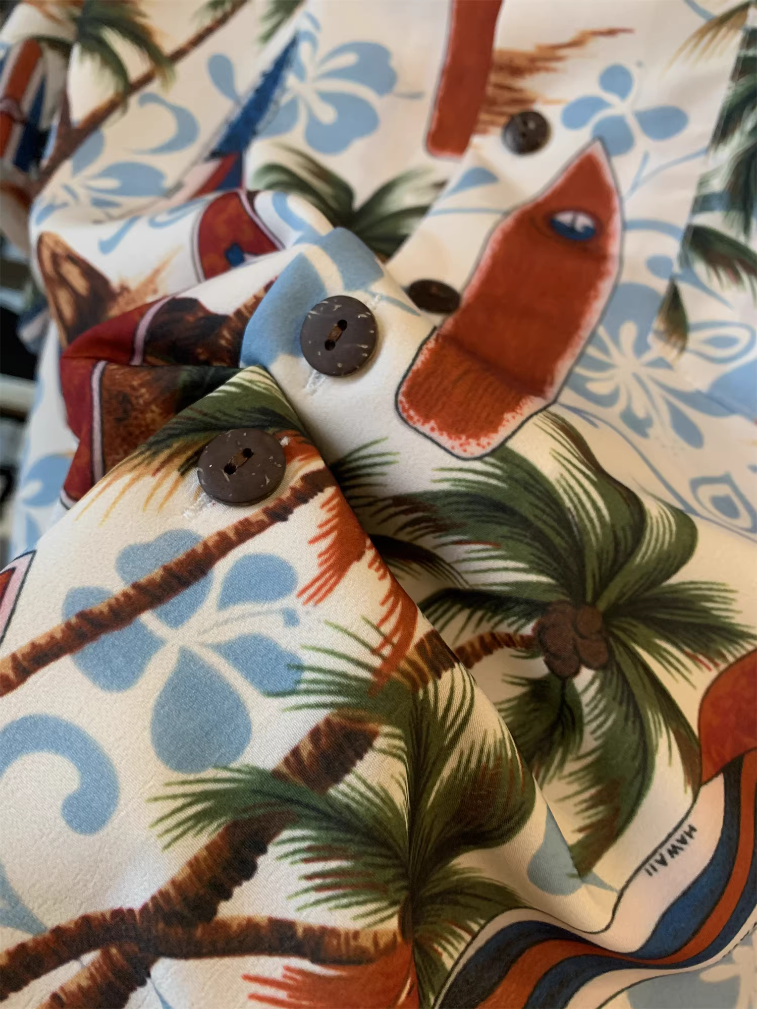 Phong cách nghỉ dưỡng Hawaii của Don Quixote! Thiết kế cổ Cuba, áo sơ mi nam mùa hè in họa tiết, kiểu dáng thời trang ngắn tay đang thịnh hành