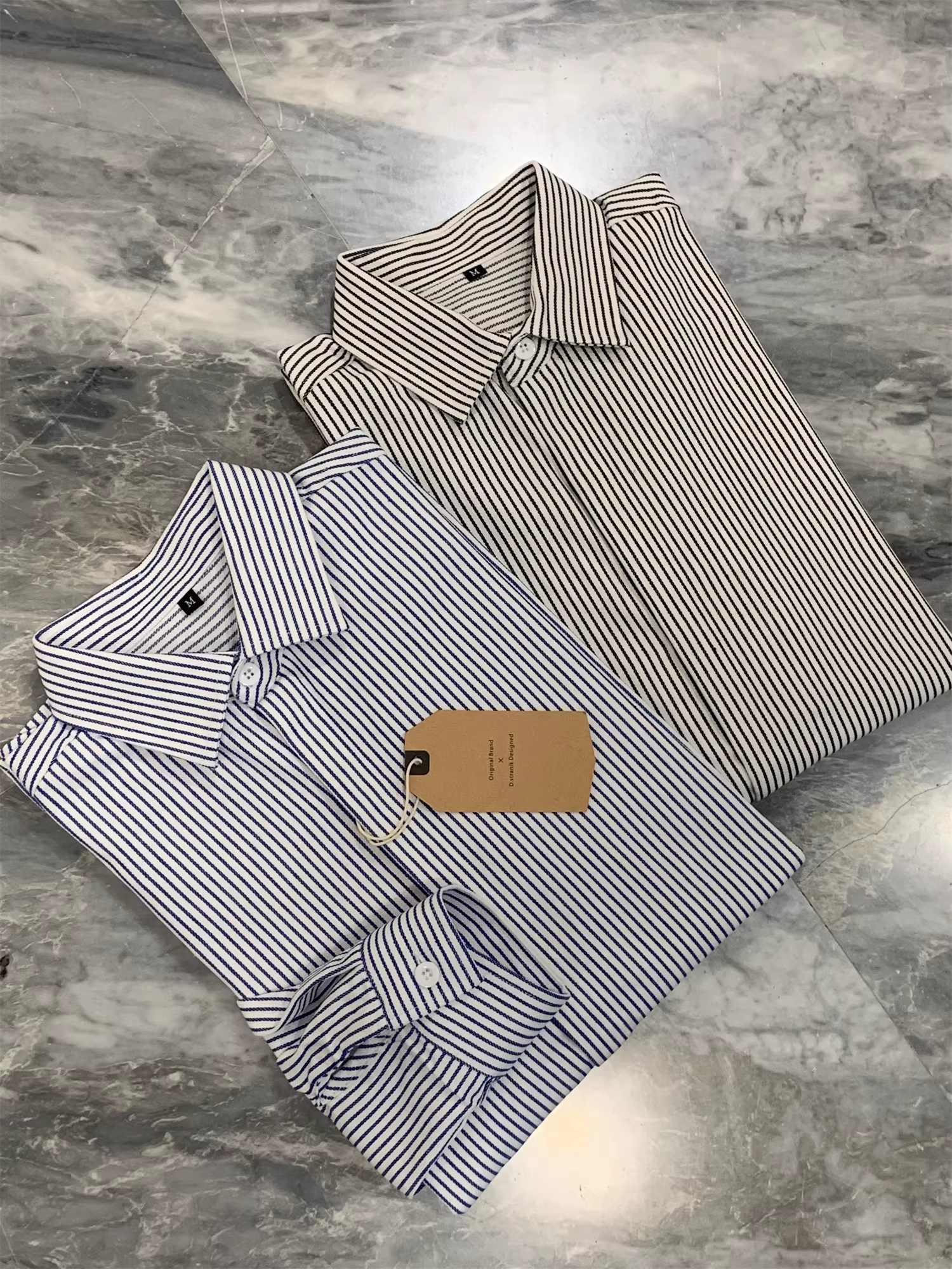 Áo khoác nam chất liệu jacquard họa tiết sọc dọc Don Quixote! Thủ công dệt sợi đôi tinh xảo! Áo khoác sơ mi nam mặc thường ngày mùa xuân thu.