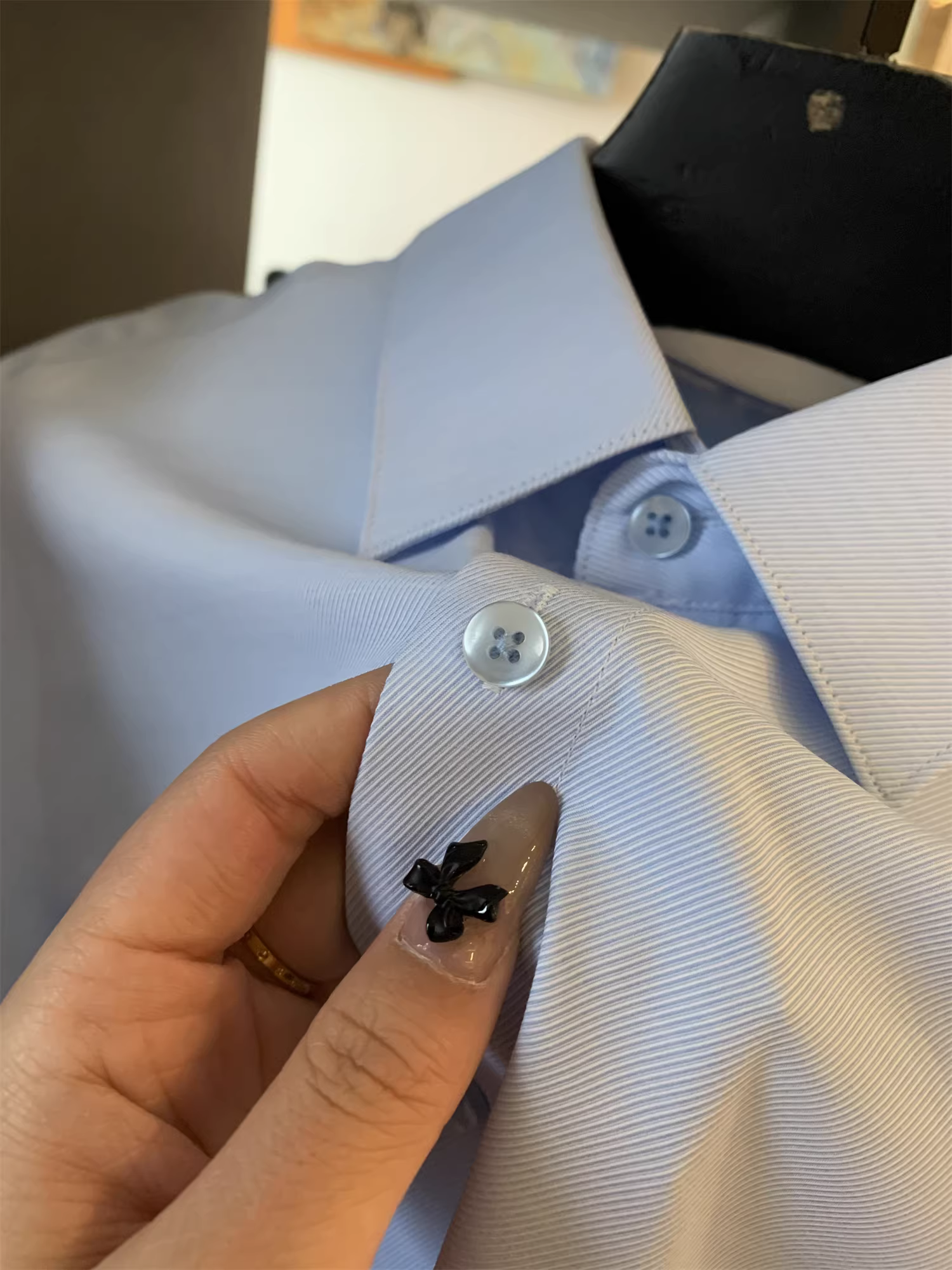 Don Quixote, giải phóng mặt bằng hạng nhất! Sự kết hợp hoàn hảo! Áo sơ mi nam mùa hè, cổ trụ, tay ngắn.