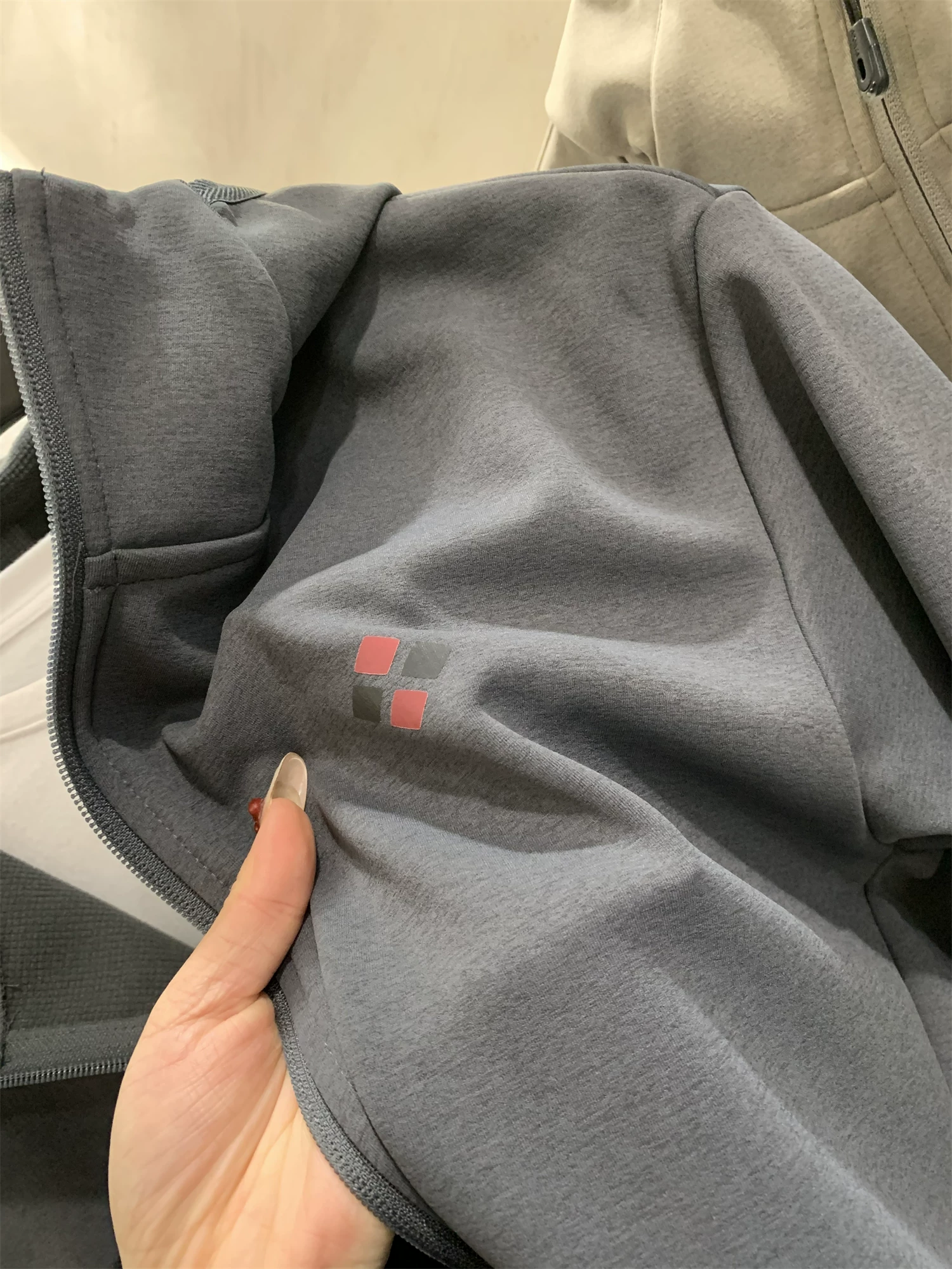 Áo khoác cardigan nam có mũ trùm đầu, chất liệu nhung kẻ caro Don Quixote! Chống gió và giữ ấm! Áo khoác thể thao ngoài trời mùa thu đông.