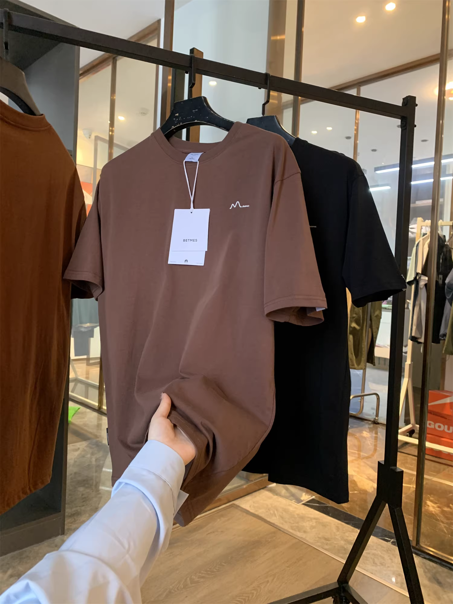 Dòng thiết kế Don Quixote! 100% cotton! Áo thun nam tay ngắn in họa tiết cổ tròn mùa hè hợp thời trang