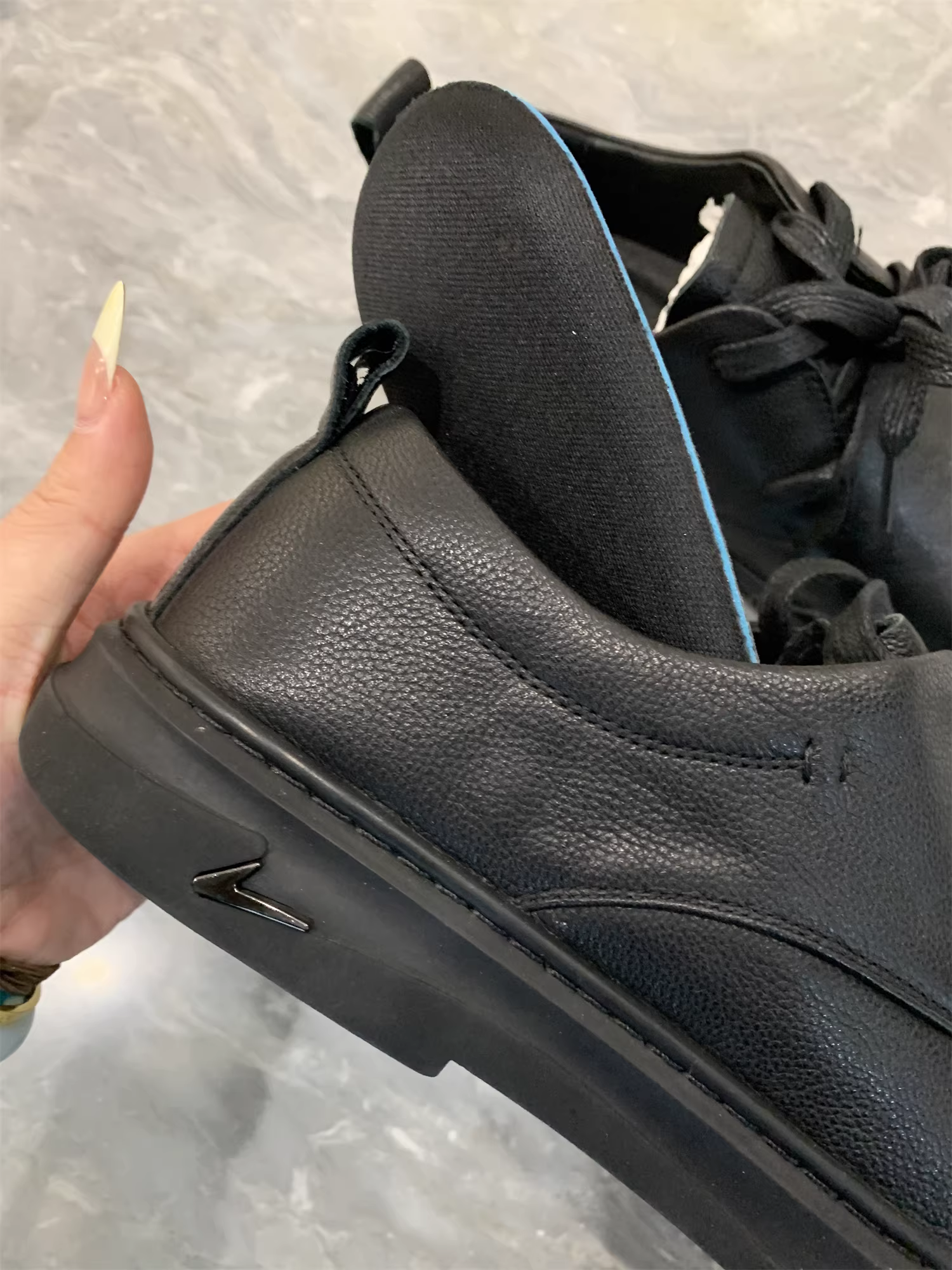 Giày da bò Don Quixote! Giày da nam công sở, đế cao su, buộc dây, mũi nhọn/tròn, kiểu giản dị.