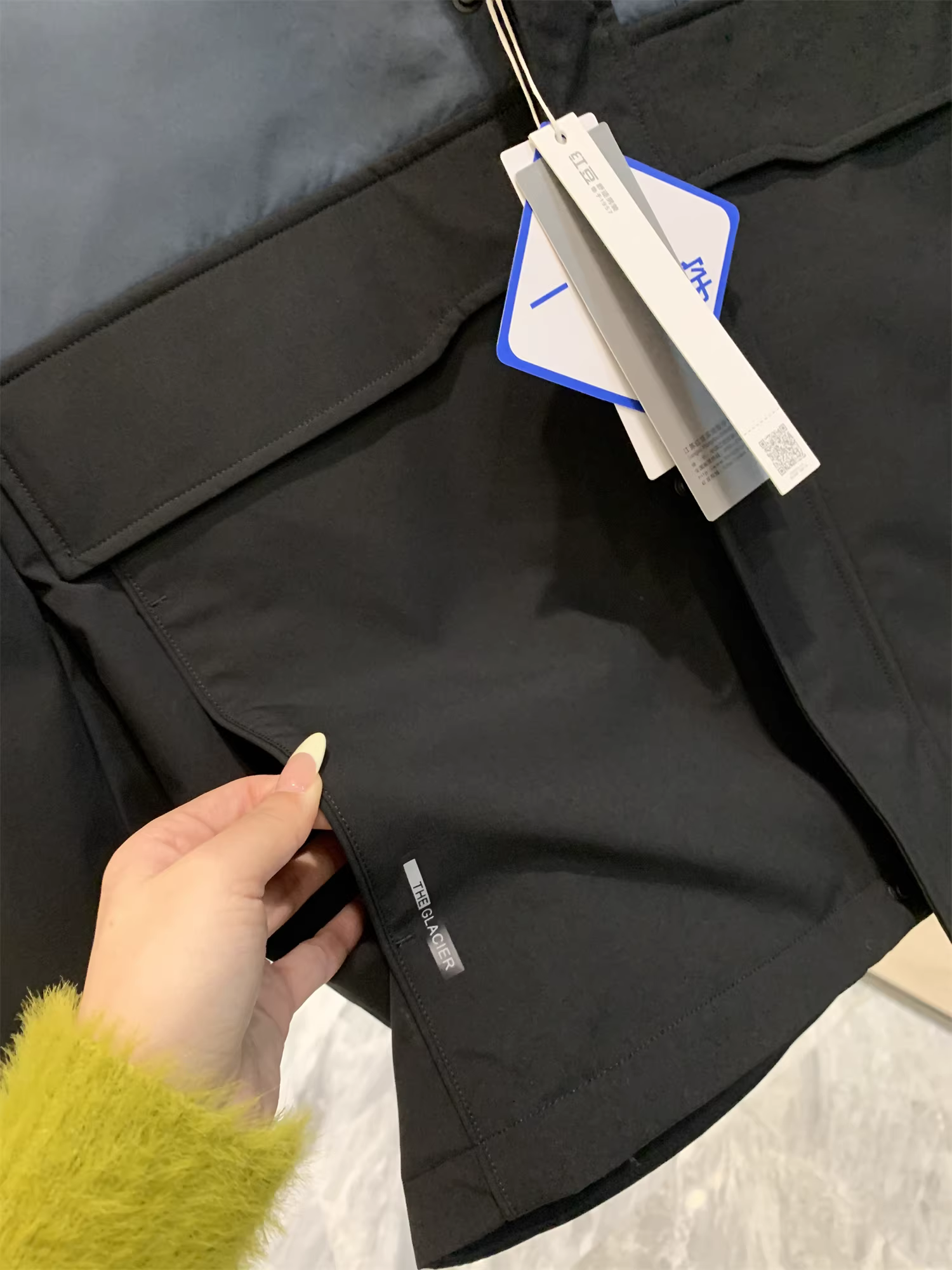 Don Quixote 3 trong 1! Áo khoác lông vũ có lớp lót lông vịt 90% có thể tháo rời! Áo khoác lông vũ có mũ trùm đầu phối màu mùa đông dành cho nam.