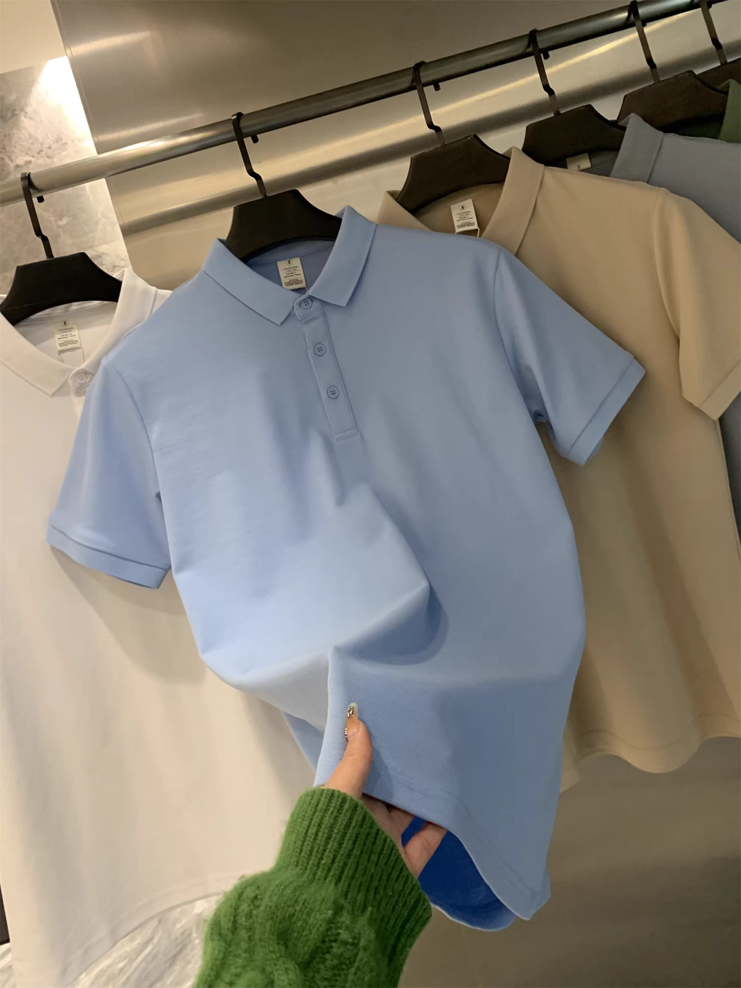 Áo Polo nam chất liệu Sorona thoáng mát Don Quixote! Áo thun polo nam mùa hè nhiều màu trơn, kiểu dáng thời trang, tay ngắn.