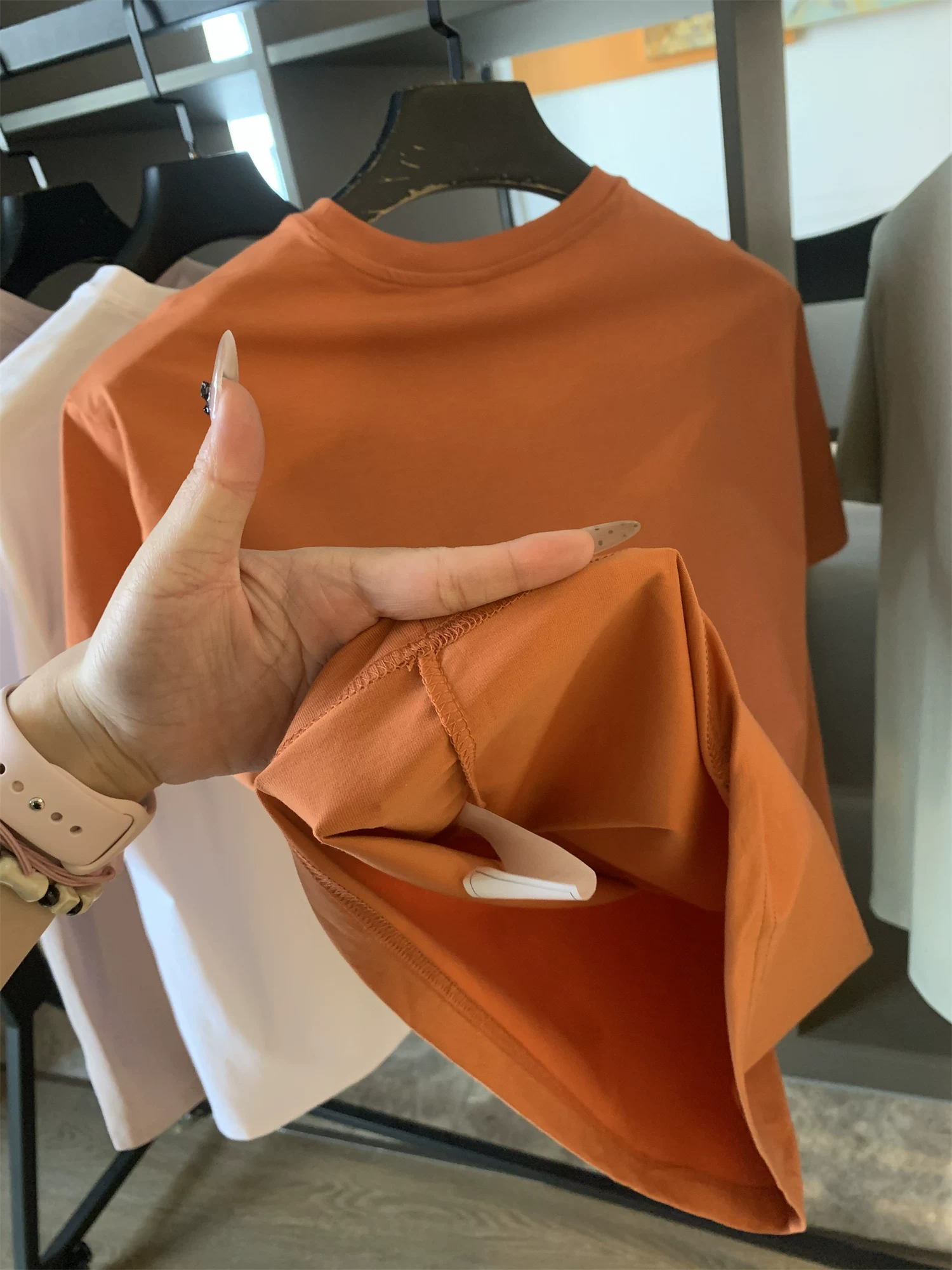 Don Quixote Cool Solona! Thân thiện với làn da, nhanh khô, thoáng khí! Áo thun nam ngắn tay cổ tròn màu trơn mùa hè.