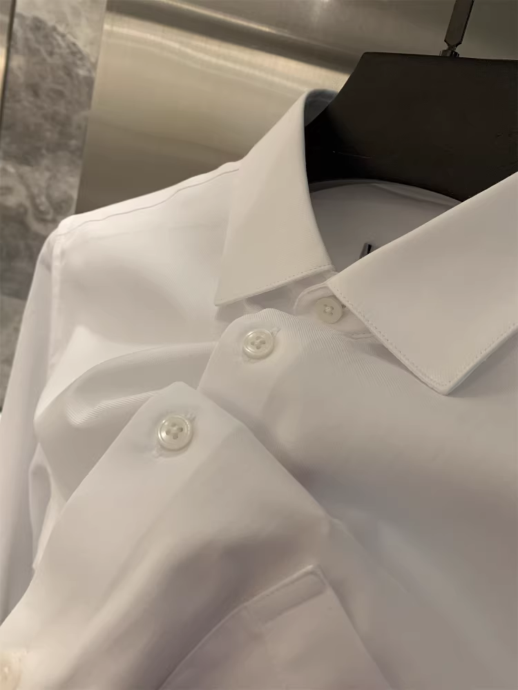 Ưu đãi cổ điển Don Quixote! Dòng sản phẩm màu trơn mùa hè! Áo sơ mi dài tay nam đa năng thông thường hợp thời trang