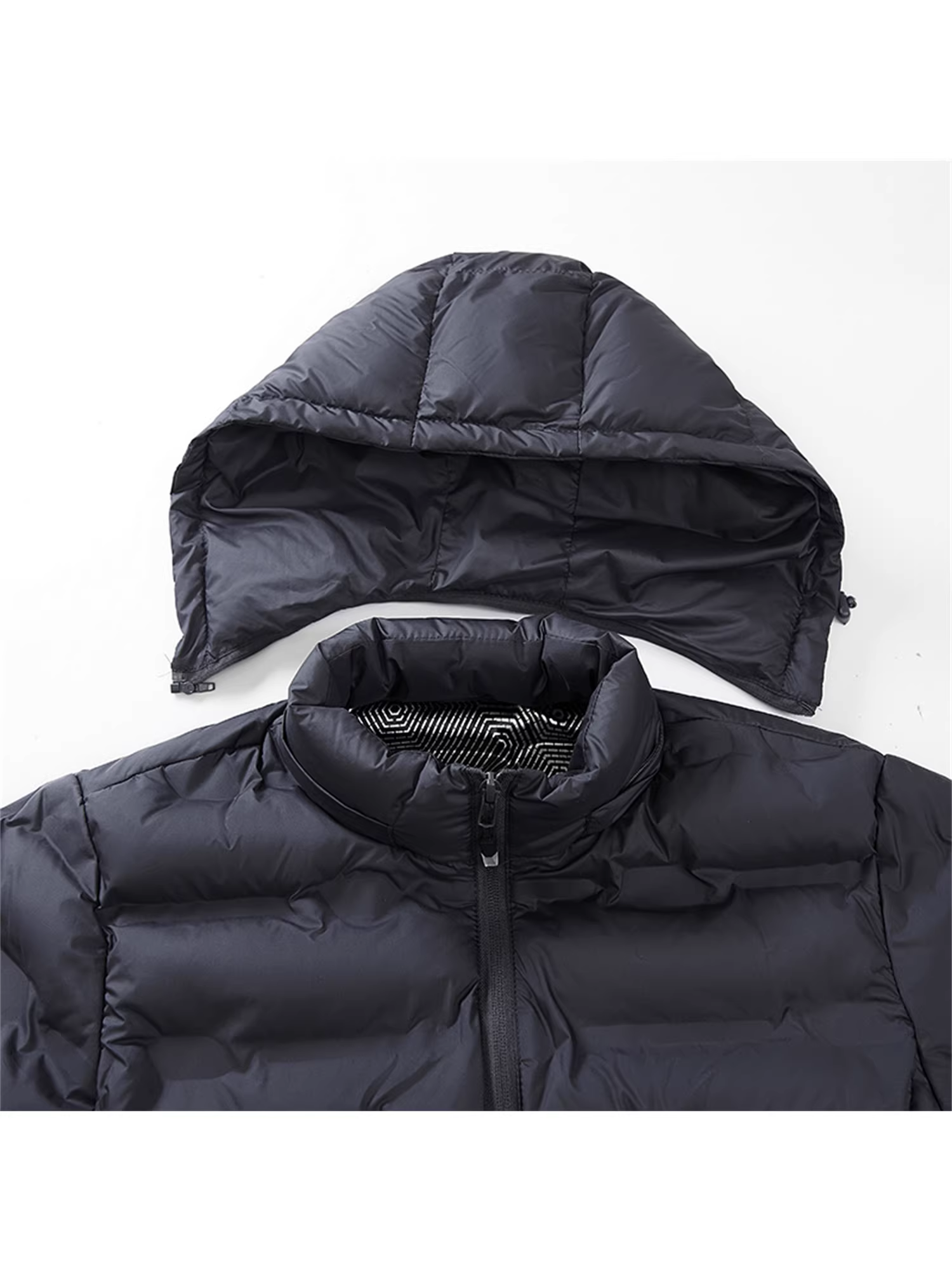 Công nghệ khóa nhiệt bằng graphene Don Quixote! Áo khoác cotton có mũ trùm đầu ấm áp có thể tháo rời dành cho nam mùa đông