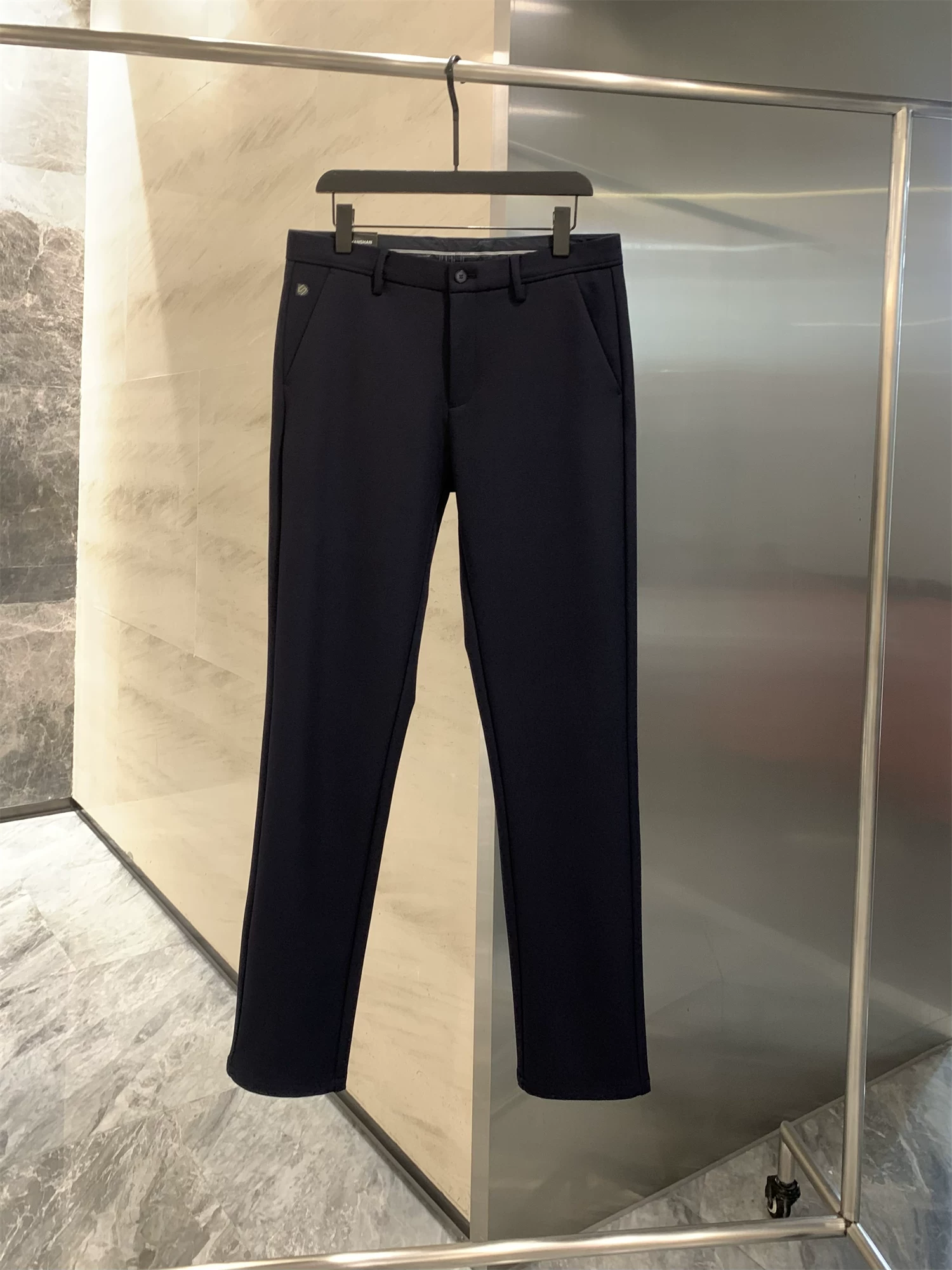 Don Quixote SHAN series! Danh tiếng và lợi ích tuyệt vời! Quần dài ống đứng co giãn dành cho nam mùa thu đông, quần hợp thời trang.