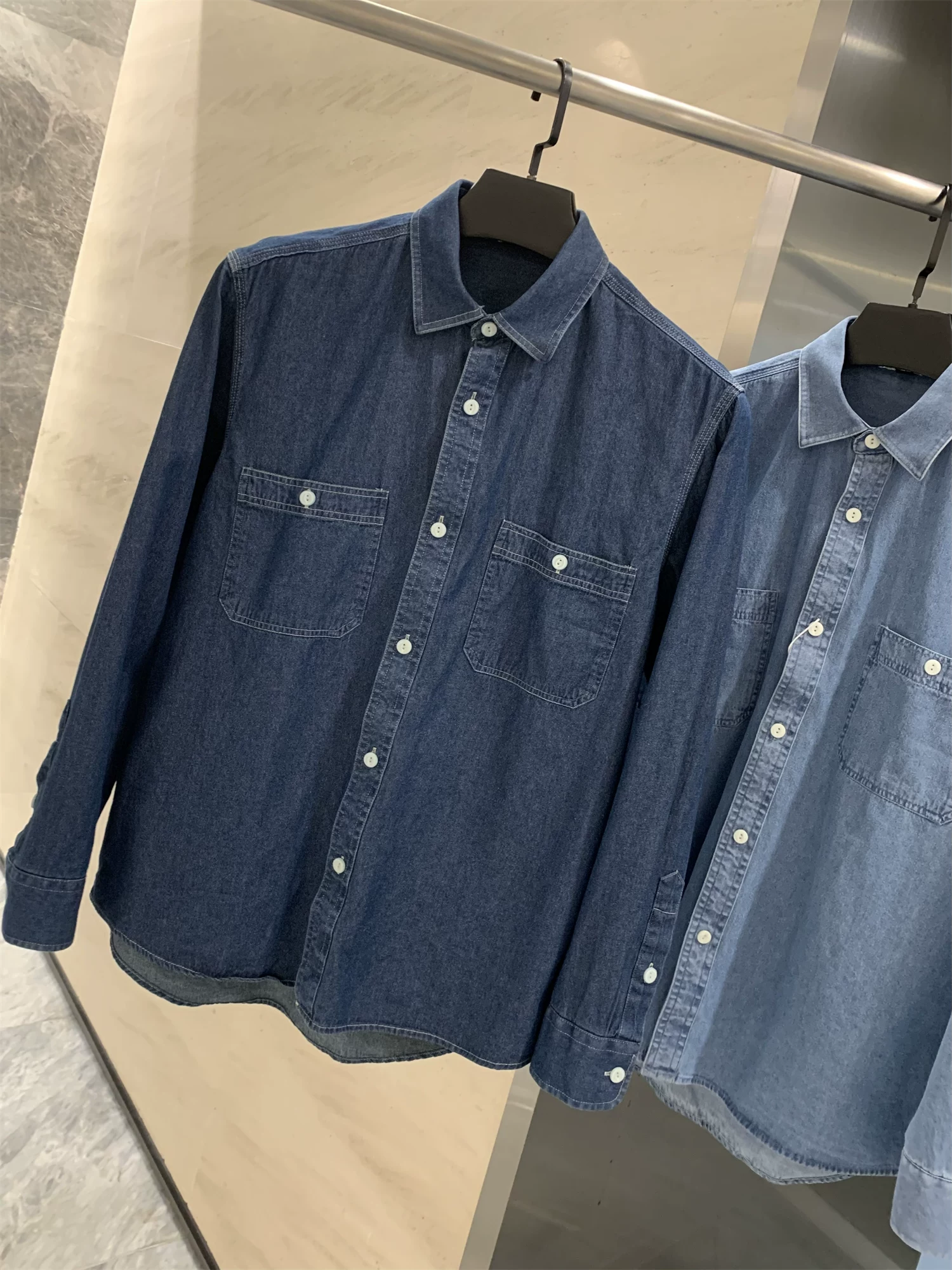 Don Quixote, chất liệu cotton dày, giặt mềm! Phong cách giản dị Mỹ! Áo khoác denim kiểu vintage mùa xuân thu dành cho nam.