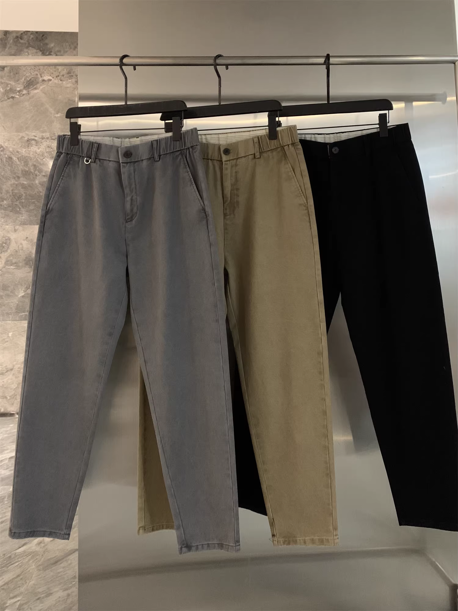 Đơn đặt hàng của công ty Don Quixote ODM! 100% cotton! Cắt may ba chiều! Quần dài nam mùa thu, phong cách thường ngày, đa năng.