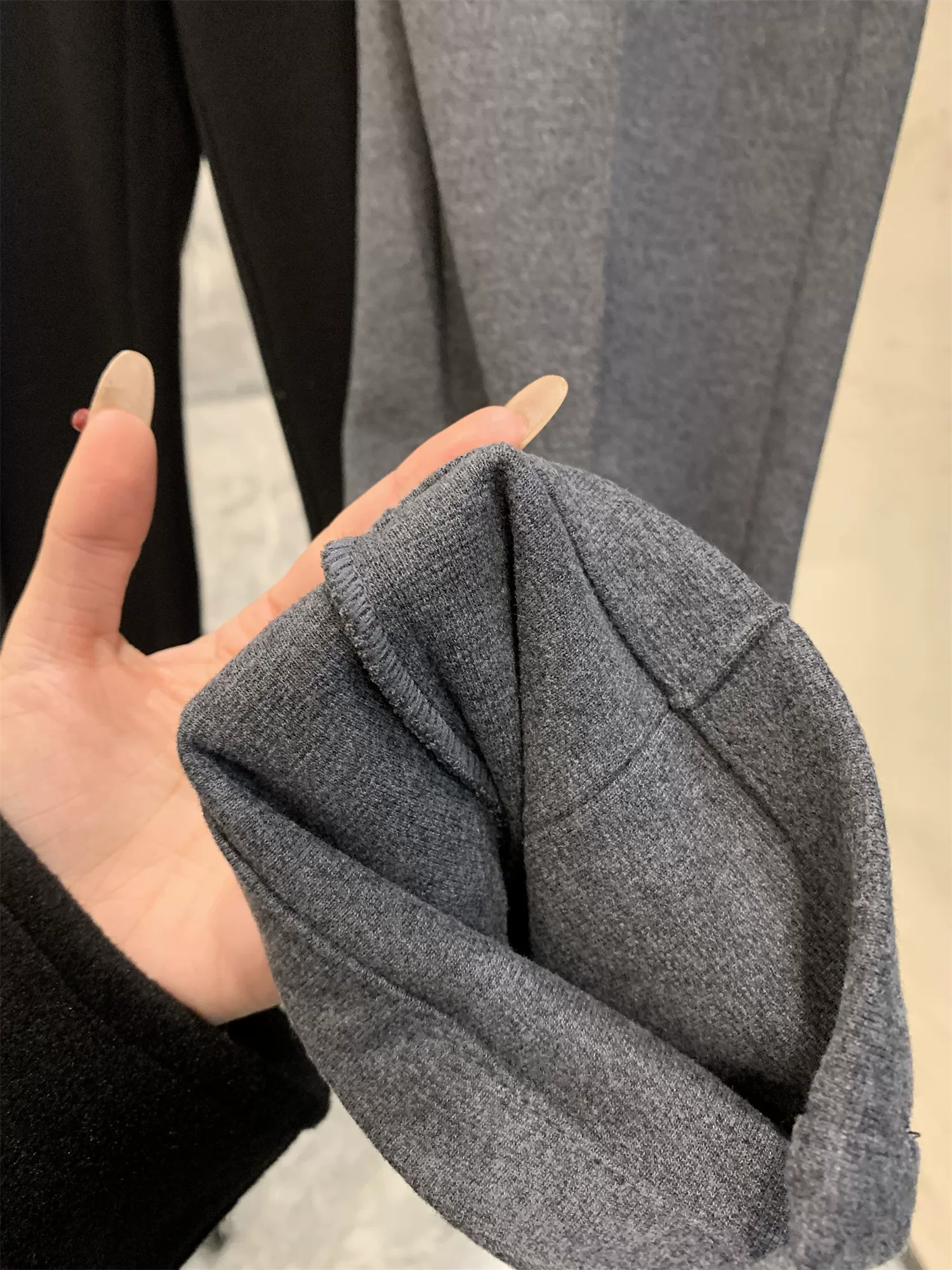 Phong cách tiền cổ Don Quixote! Len merino dệt thủ công + lyocell! Xu hướng quần âu len may ba chiều mùa thu đông.