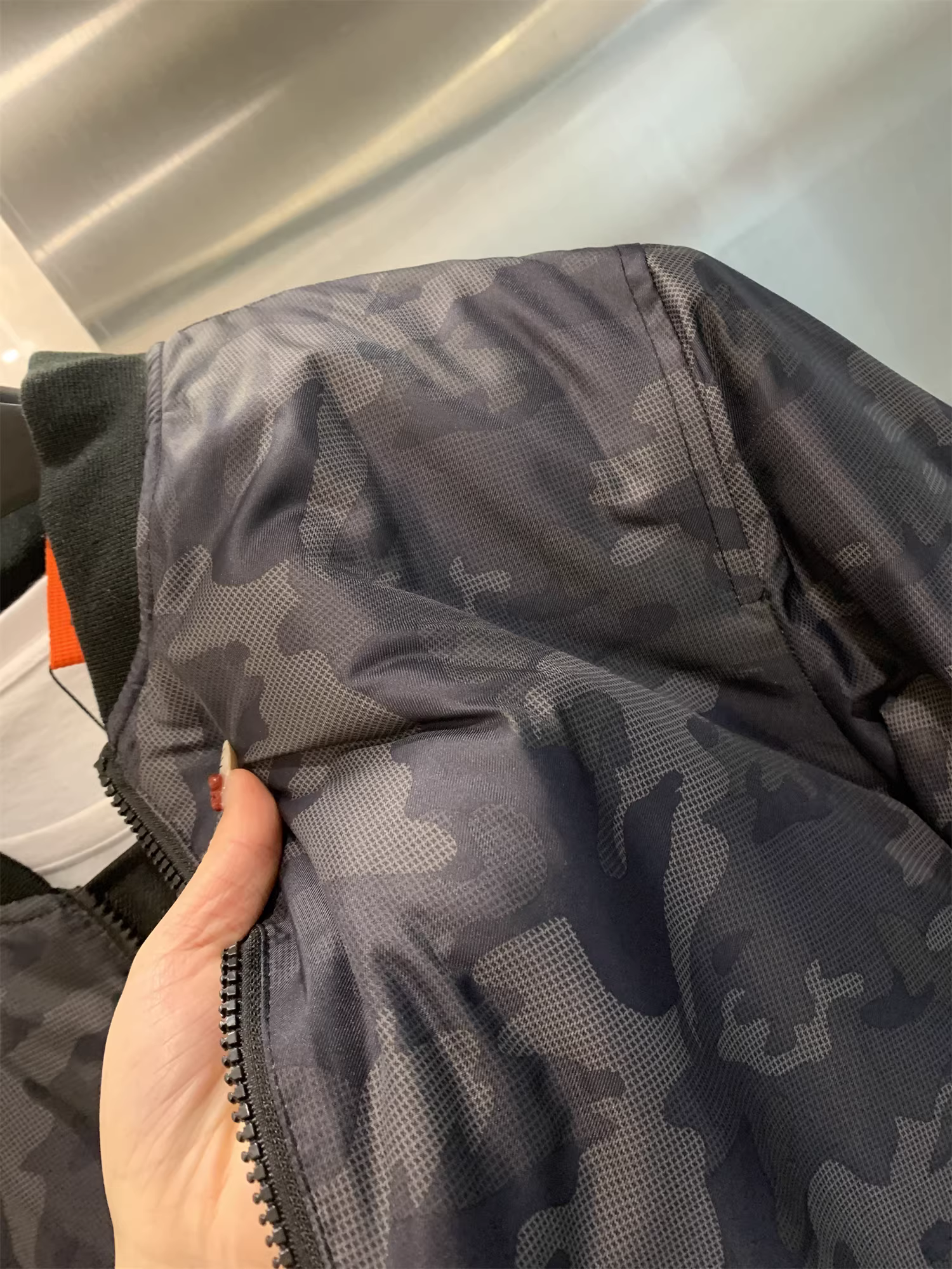 Don Quixote, phong cách Mỹ cổ điển! Áo khoác cotton cổ bóng chày MA1 dày dặn ấm áp mùa đông, kiểu dáng thường ngày.