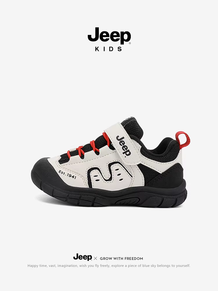 Giày thể thao lưới trẻ em Jeep mùa thu 2025, giày trẻ mẫu giáo, giày thể thao trẻ em thường ngày