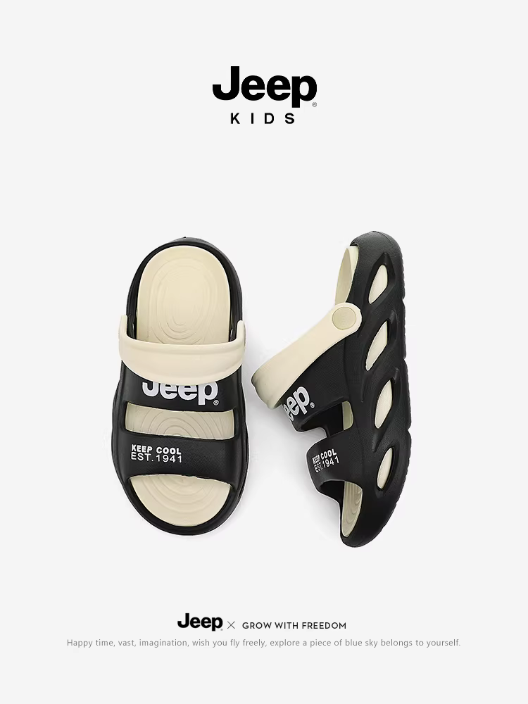 Giày trẻ em Jeep, dép mềm đế mềm chống trơn cho bé, mẫu mới 2025, giày đi chơi ngoài trời, đi lội nước, đi theo dòng sông, dép đi biển