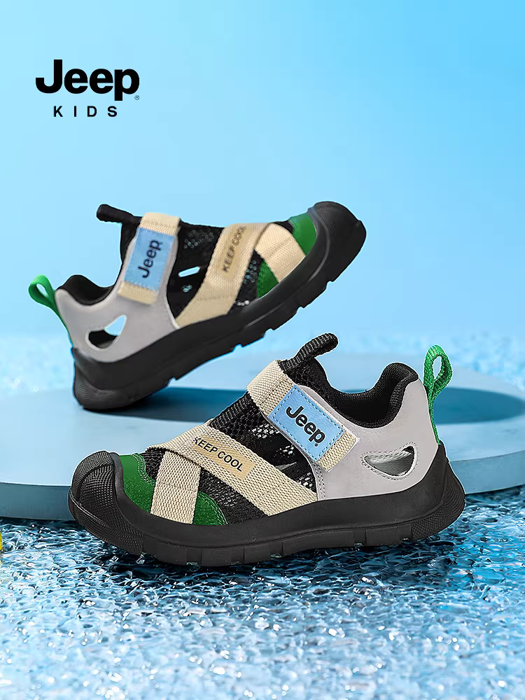 Giày sandal kín mũi cho bé trai, giày đi nước mùa hè 2025, giày đi biển mới cho bé gái, giày lưới rỗng cho bé gái