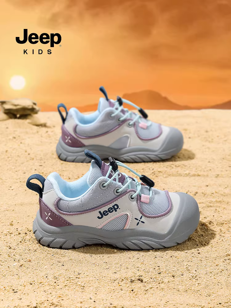 Giày trẻ em Jeep Giày chạy bộ đế mềm chống trượt cho bé gái Giày thể thao thoáng khí mới mùa thu 2025 cho bé gái