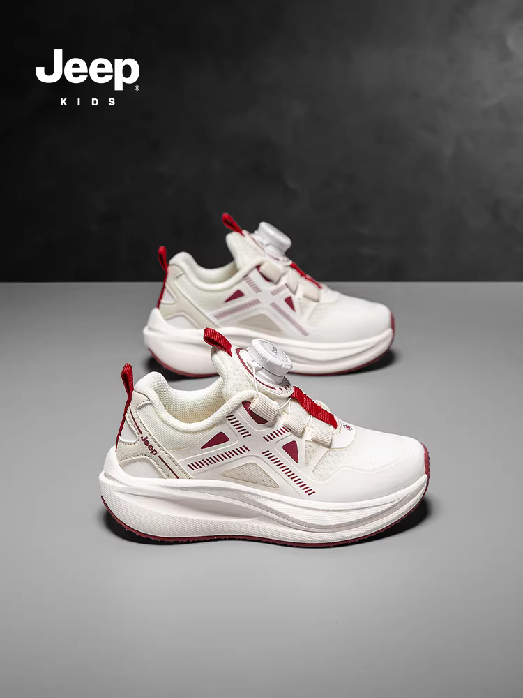 Giày trẻ em Jeep, giày chạy bộ nhẹ cho bé trai và bé gái, mẫu mới hè 2025, giày đi bộ ngoài trời, giày chạy bộ đế carbon