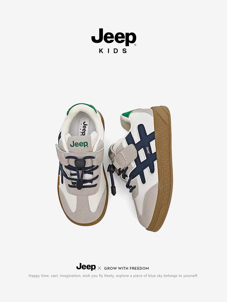 Giày thể thao trẻ em Jeep, giày lười nam, mẫu mới 2025, đế mềm, giày tập luyện thường ngày, giày thể thao học sinh, sinh viên