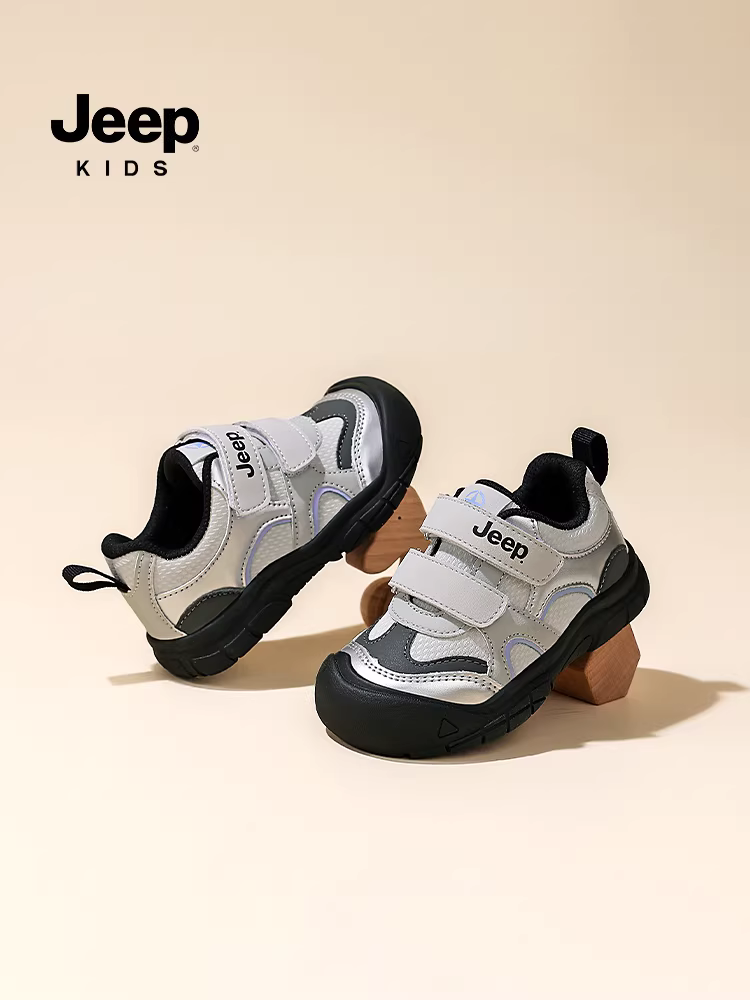 Giày trẻ em Jeep, giày bé sơ sinh, giày mùa đông mới 2025, giày bông lót lông mềm, đế mềm, giày thể thao unisex cho bé
