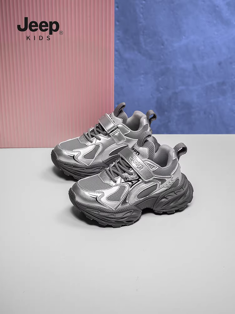 Giày thể thao nhẹ dành cho trẻ em của hãng Jeep dành cho mùa thu, giày chạy bộ cho trẻ lớn hơn, giày nữ, giày bố chống trượt, giày nam.