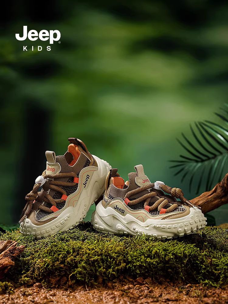Giày trẻ em Jeep, giày lưới thoáng khí cho trẻ em dành cho bé trai và bé gái, giày thể thao đế mềm siêu nhẹ, giày dừa