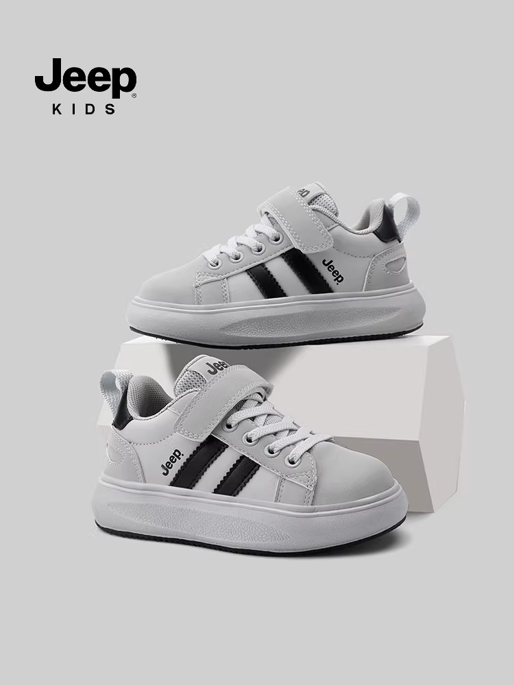 Giày thể thao cổ thấp thông thường dành cho trẻ em Jeep, giày nhẹ mùa xuân và mùa thu dành cho bé gái, giày thể thao mới dành cho bé trai năm 2024, giày nam
