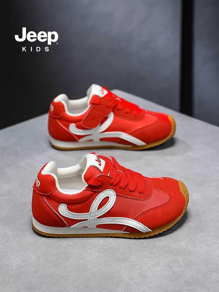 Giày trẻ em Jeep giày thể thao lưới giày thể thao nữ mùa hè 2025 giày nam mới giày tập nhẹ cho trẻ em