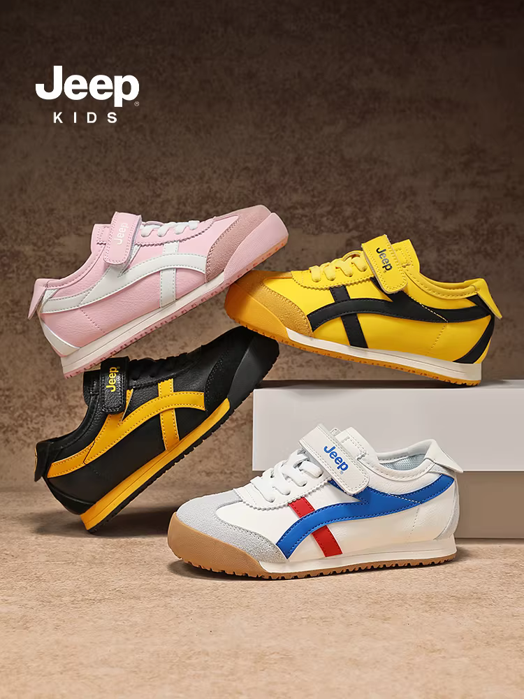 Giày thể thao lưới thoáng khí mùa hè dành cho bé gái Jeep Forrest Gump 2025, giày tập chạy cho trẻ em