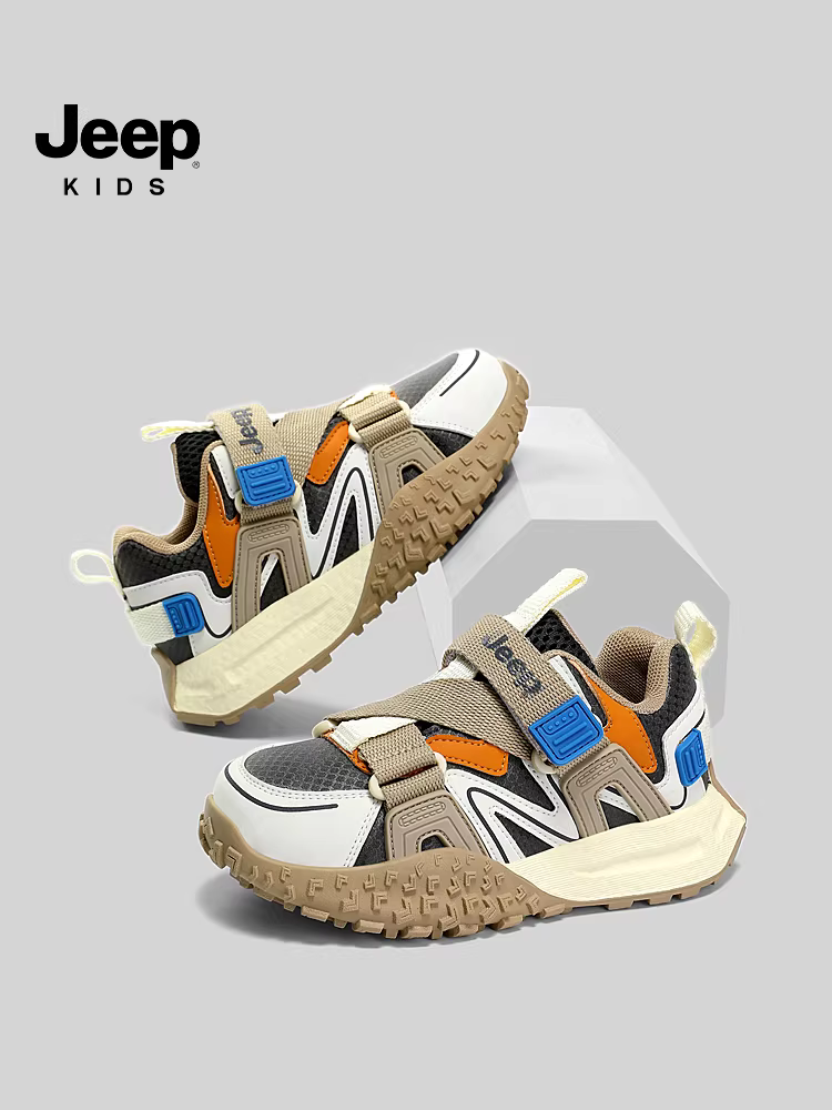 [Giảm giá] Giày thể thao trẻ em Jeep Phong cách xuân thu Giày chạy bộ cho bé trai và bé gái Giày mùa thu