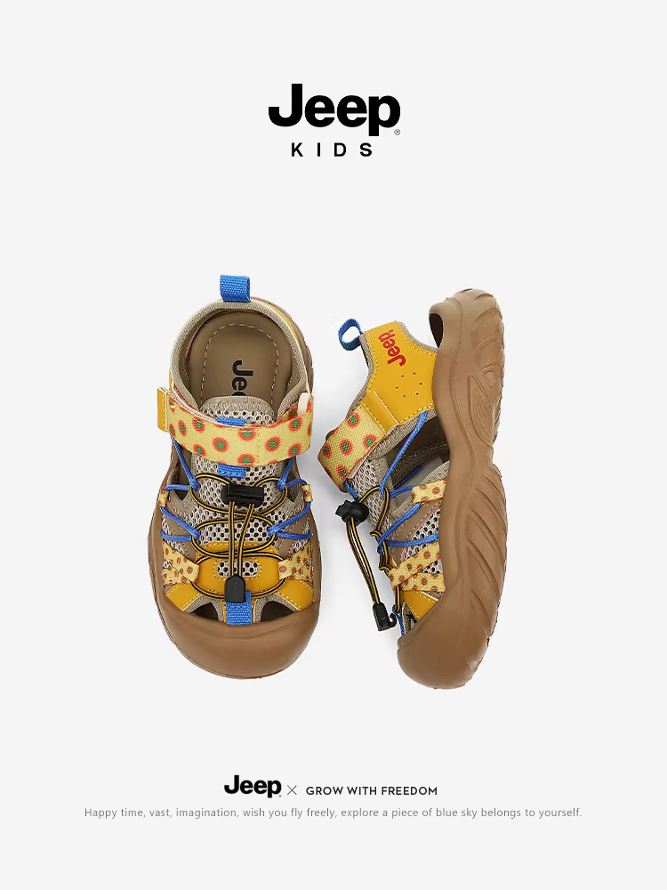 Dép trẻ em Jeep mùa hè ngoài trời thể thao thoáng khí cho bé trai giày đi biển 2025 giày nước mới cho bé gái